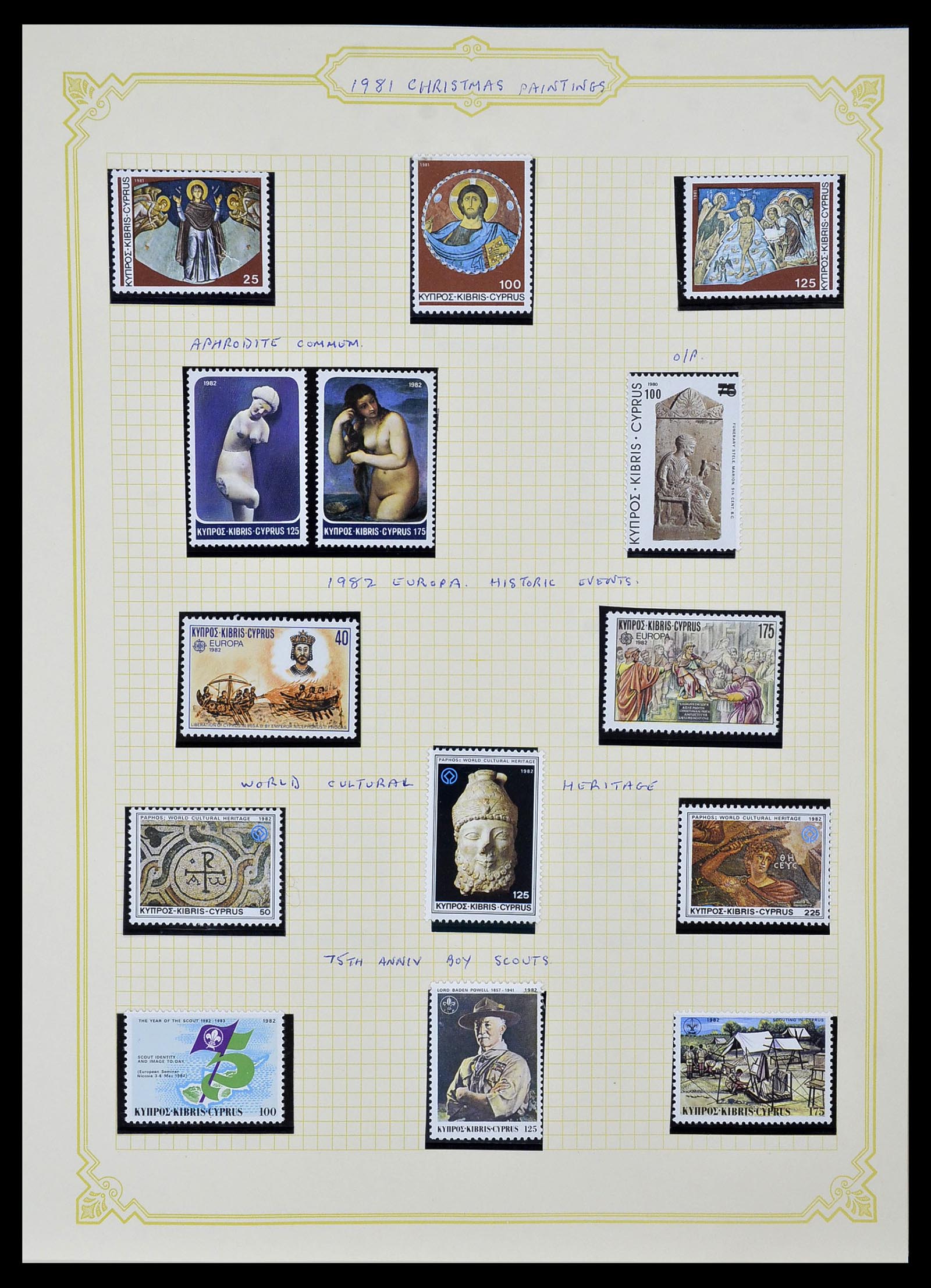 34335 041 - Postzegelverzameling 34335 Cyprus 1880-2012!