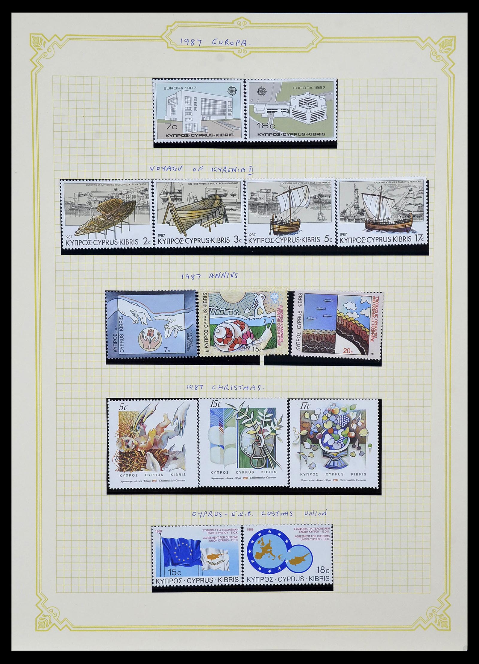 34335 050 - Postzegelverzameling 34335 Cyprus 1880-2012!