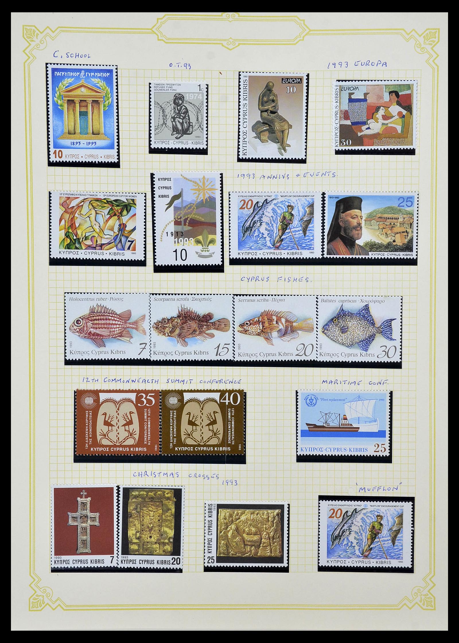 34335 059 - Postzegelverzameling 34335 Cyprus 1880-2012!