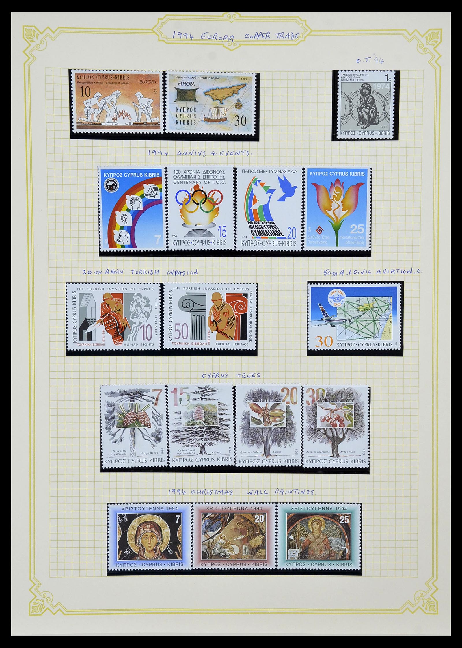 34335 060 - Postzegelverzameling 34335 Cyprus 1880-2012!