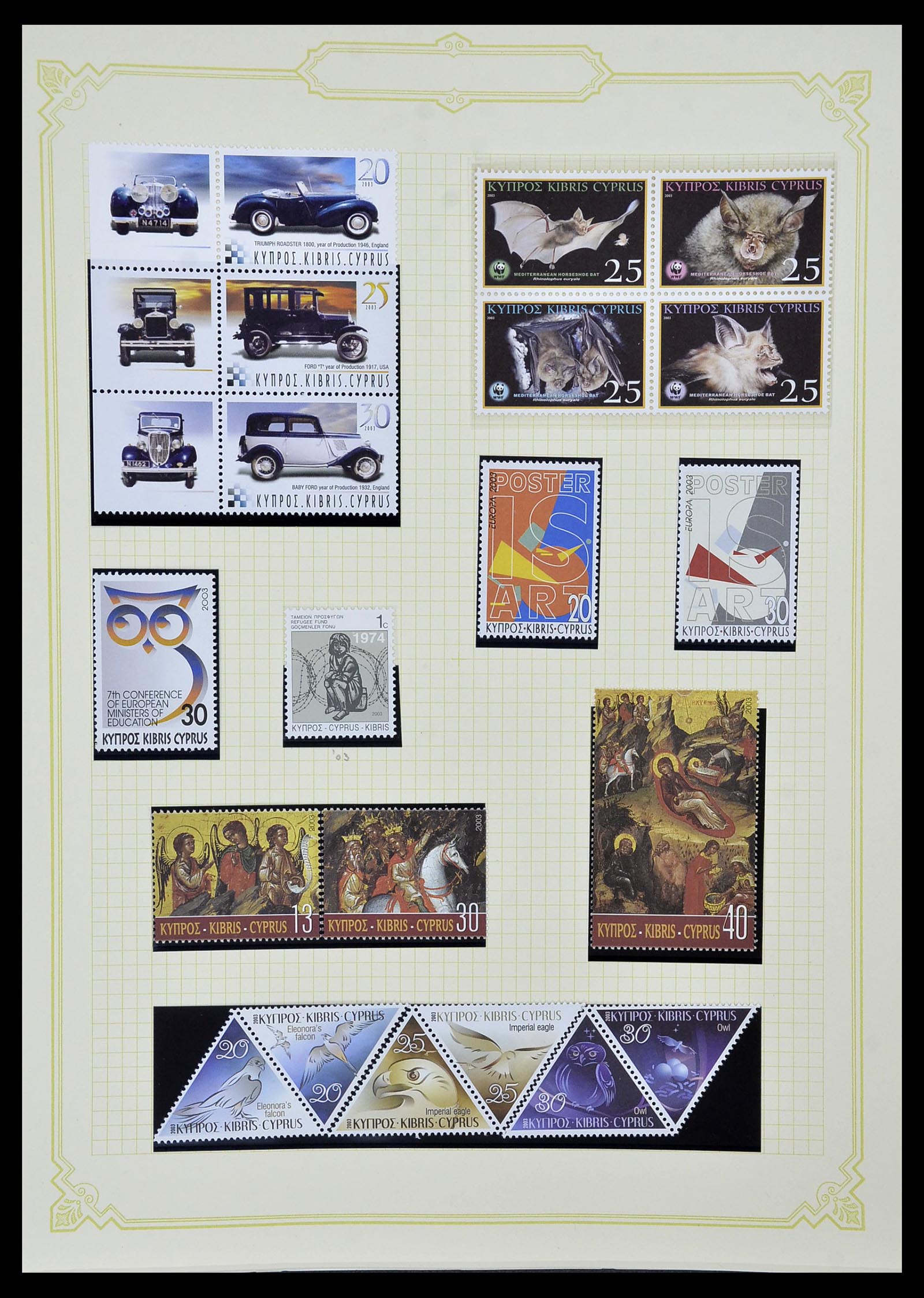 34335 074 - Postzegelverzameling 34335 Cyprus 1880-2012!