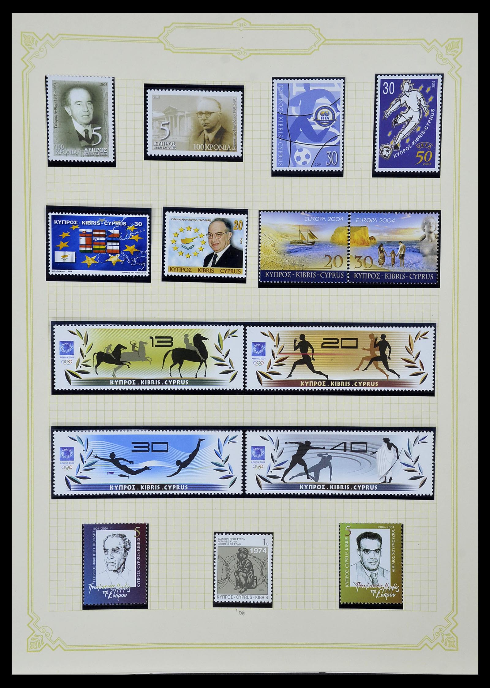 34335 075 - Postzegelverzameling 34335 Cyprus 1880-2012!