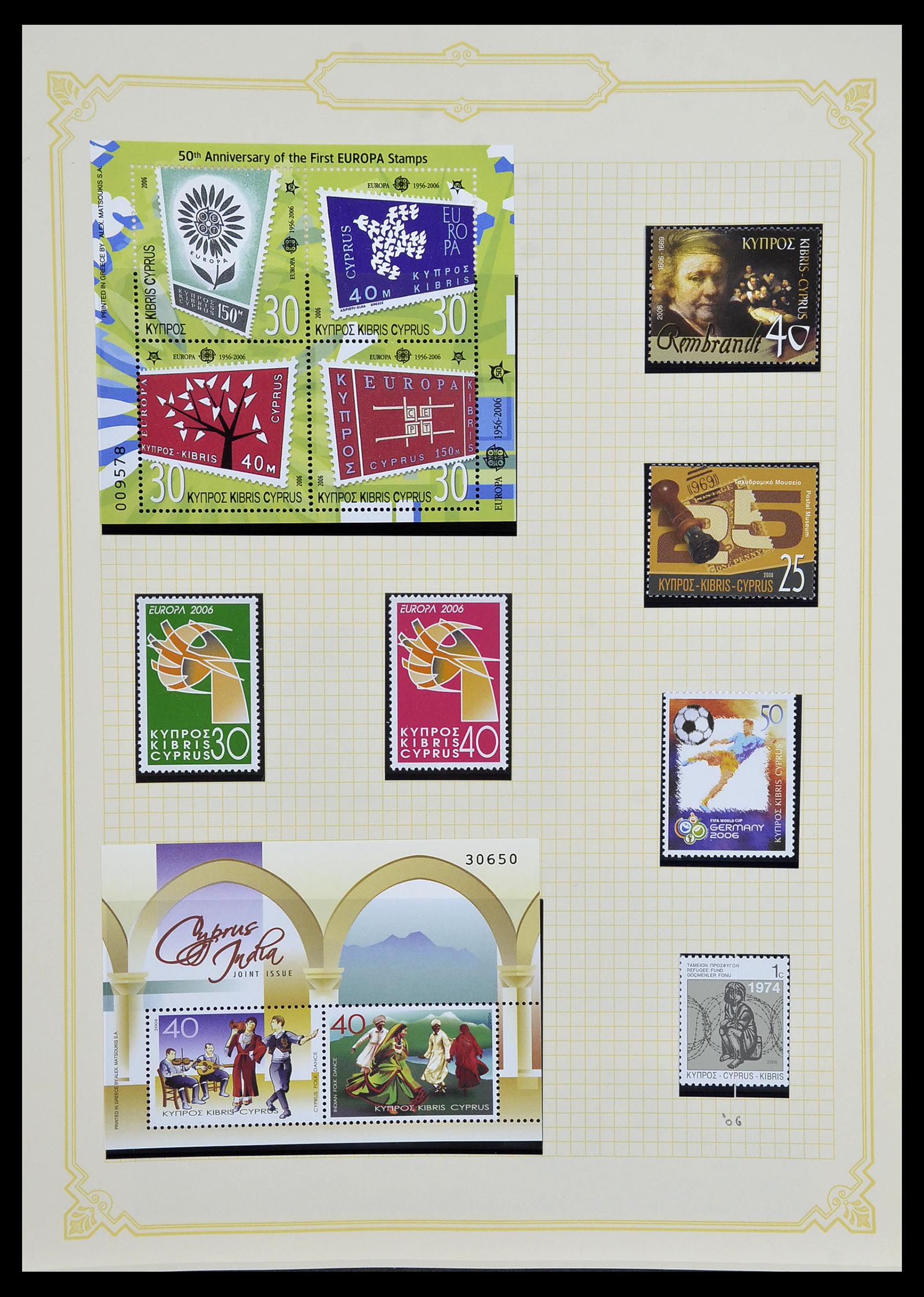 34335 078 - Postzegelverzameling 34335 Cyprus 1880-2012!