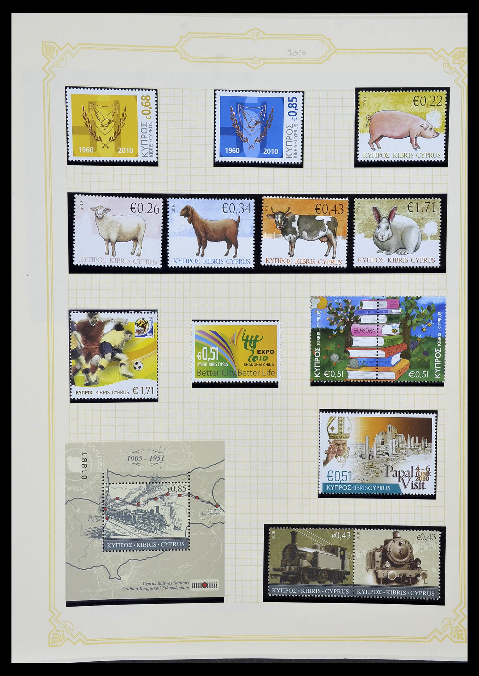 34335 086 - Postzegelverzameling 34335 Cyprus 1880-2012!