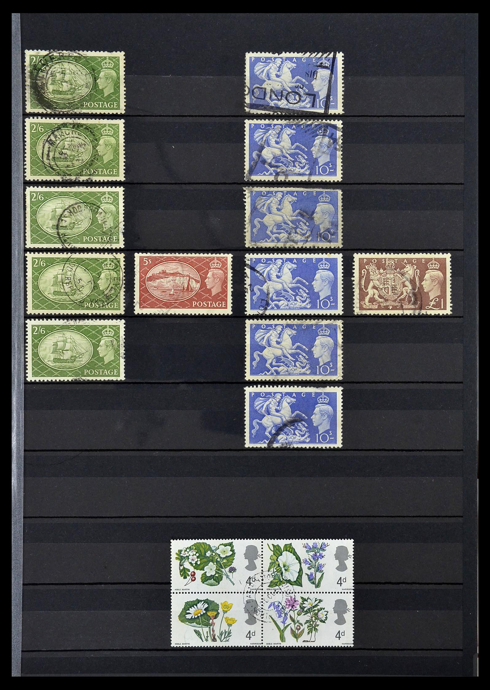 34336 003 - Postzegelverzameling 34336 Engeland 1870-1970.