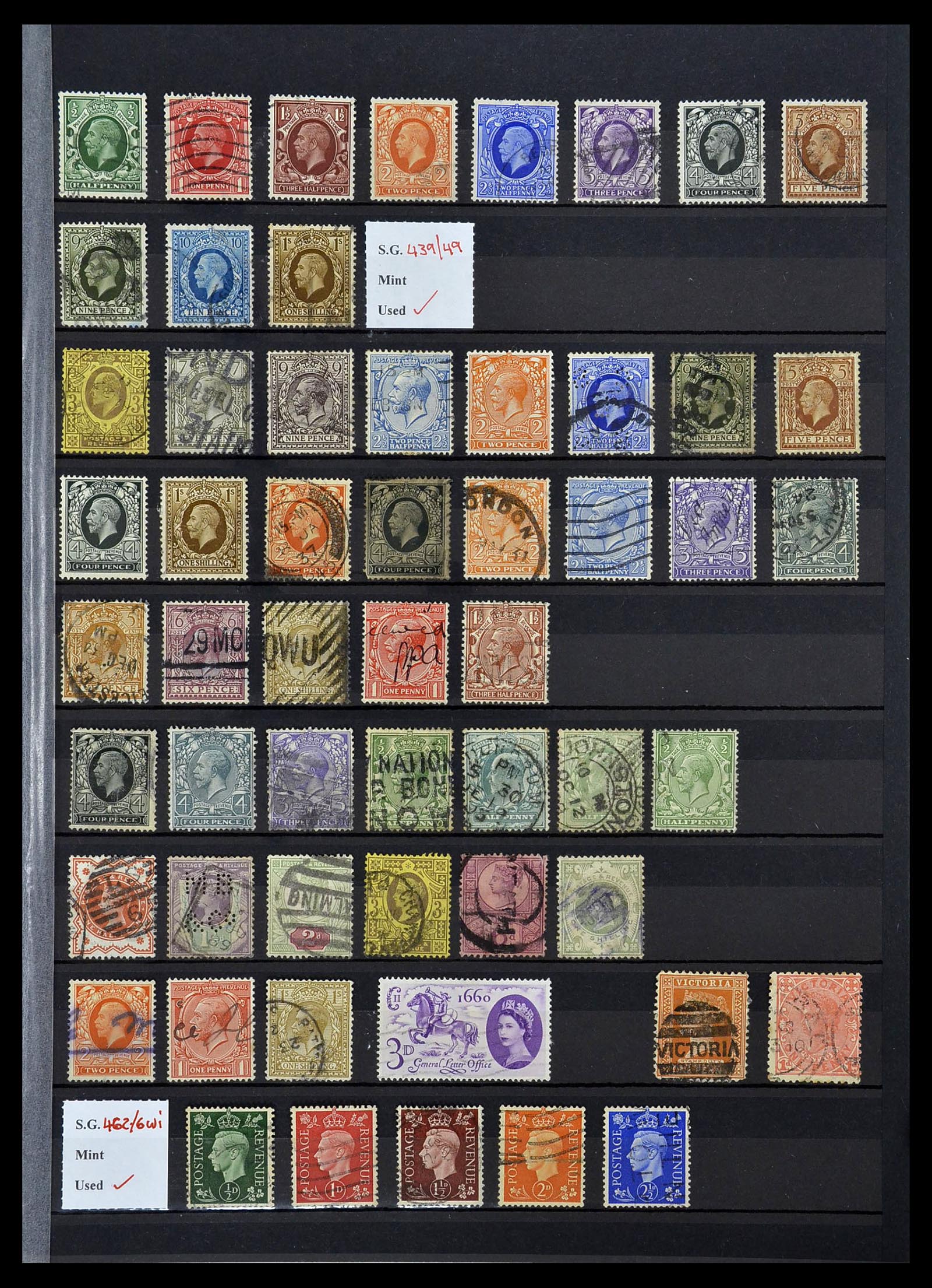 34336 005 - Postzegelverzameling 34336 Engeland 1870-1970.