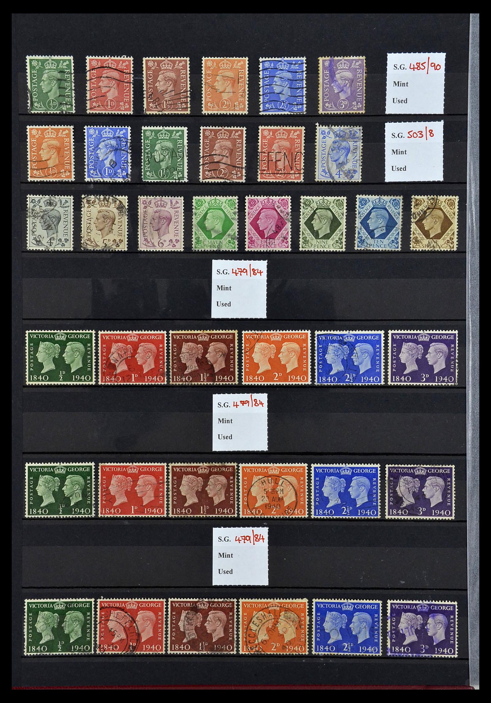 34336 006 - Postzegelverzameling 34336 Engeland 1870-1970.