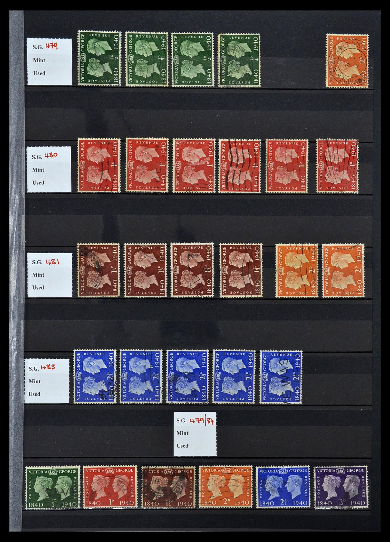34336 007 - Postzegelverzameling 34336 Engeland 1870-1970.