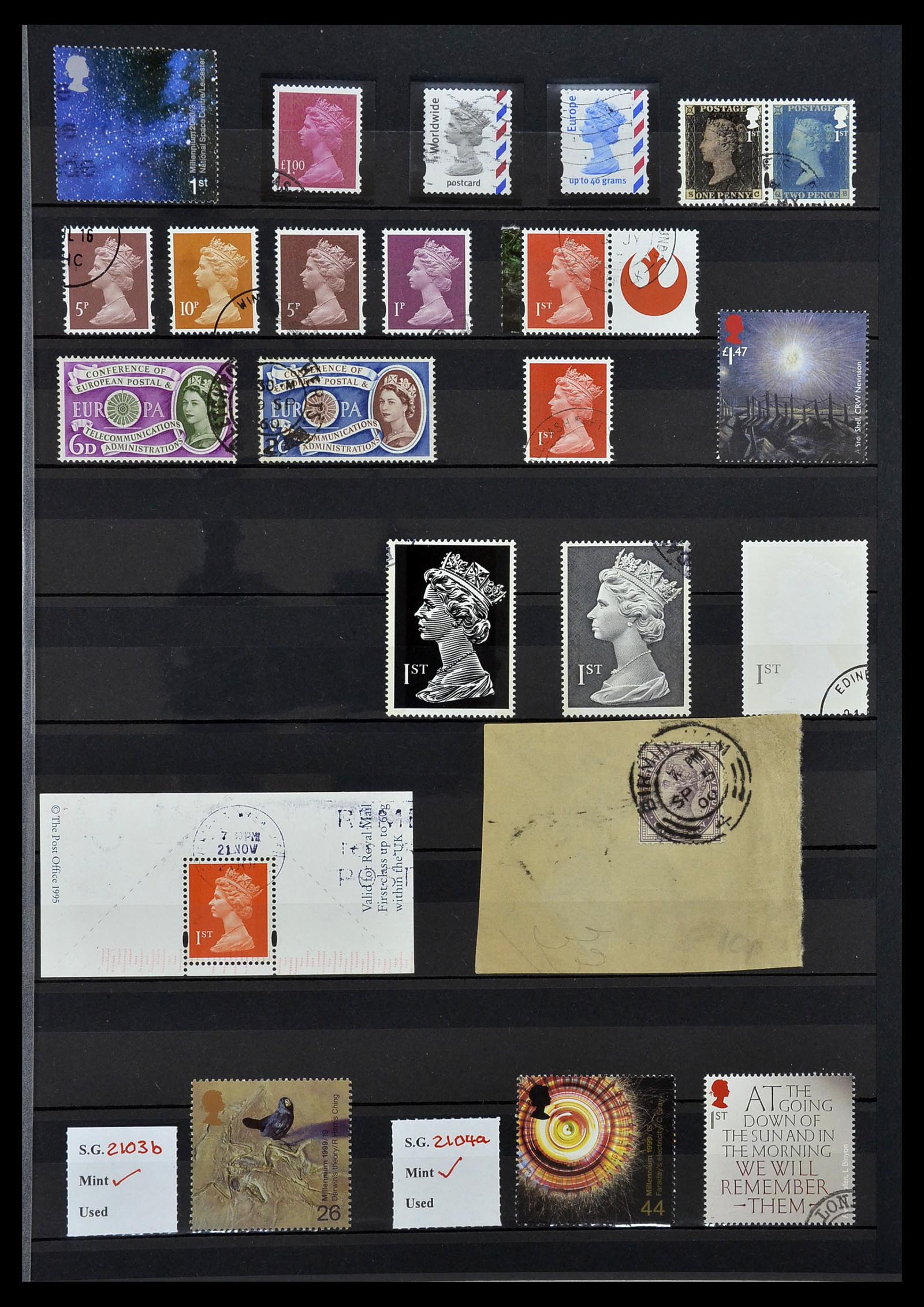 34336 011 - Postzegelverzameling 34336 Engeland 1870-1970.