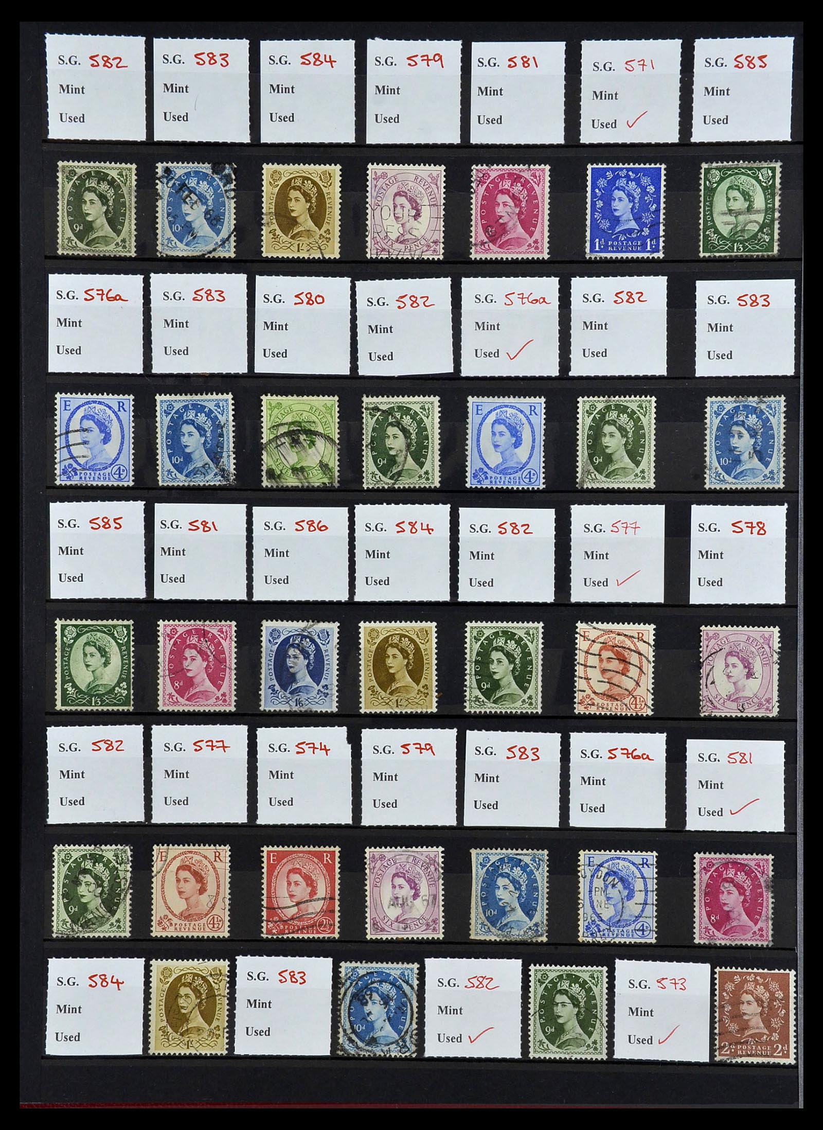 34336 020 - Postzegelverzameling 34336 Engeland 1870-1970.