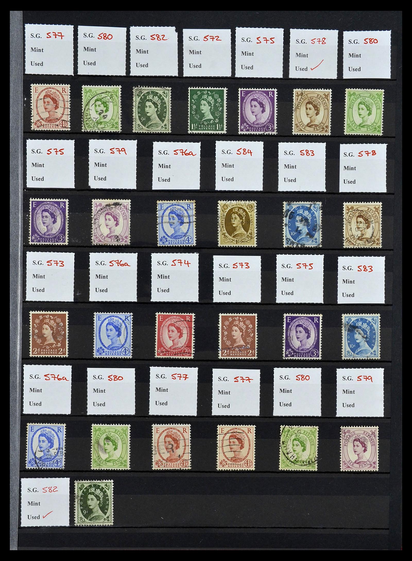 34336 021 - Postzegelverzameling 34336 Engeland 1870-1970.