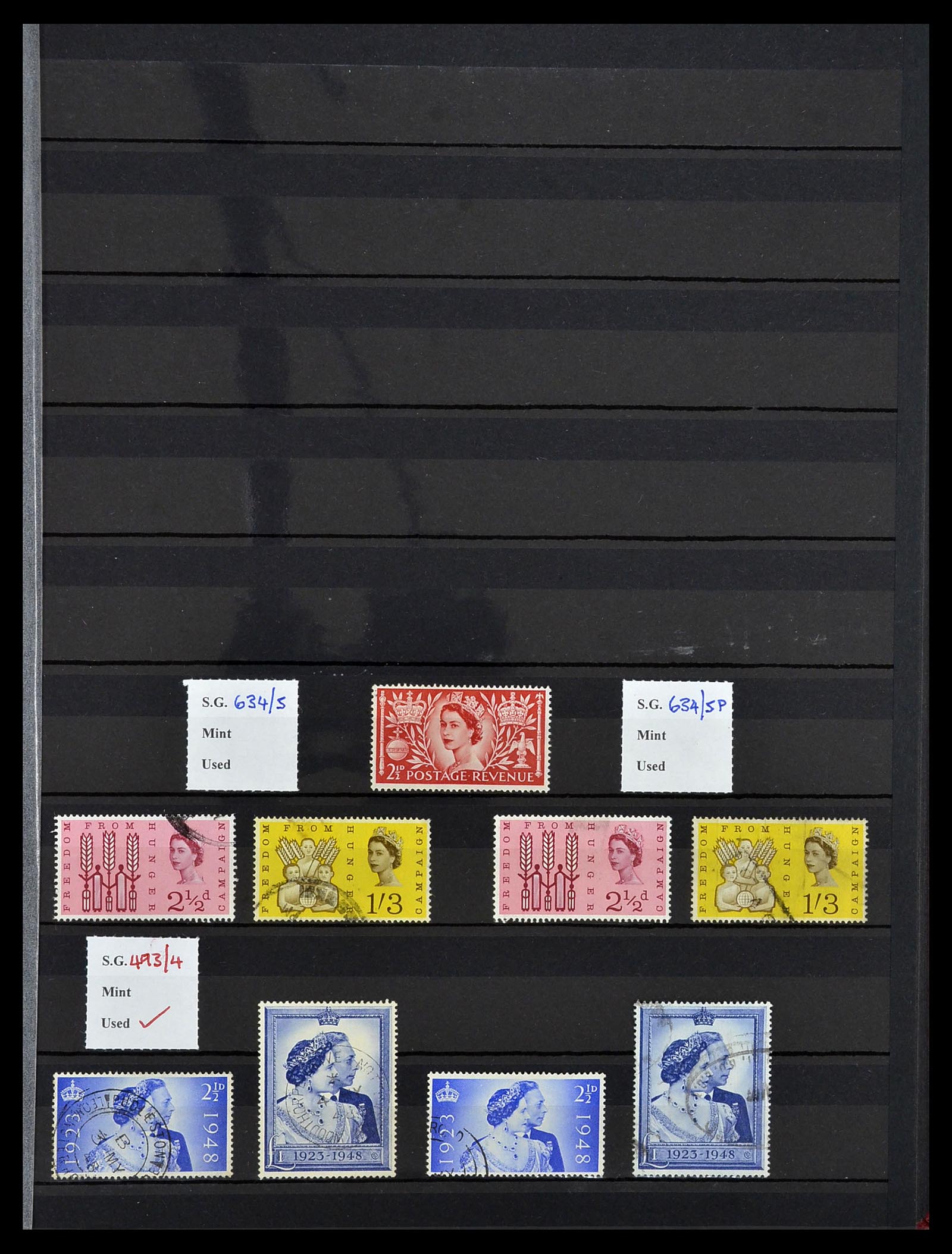 34336 025 - Postzegelverzameling 34336 Engeland 1870-1970.