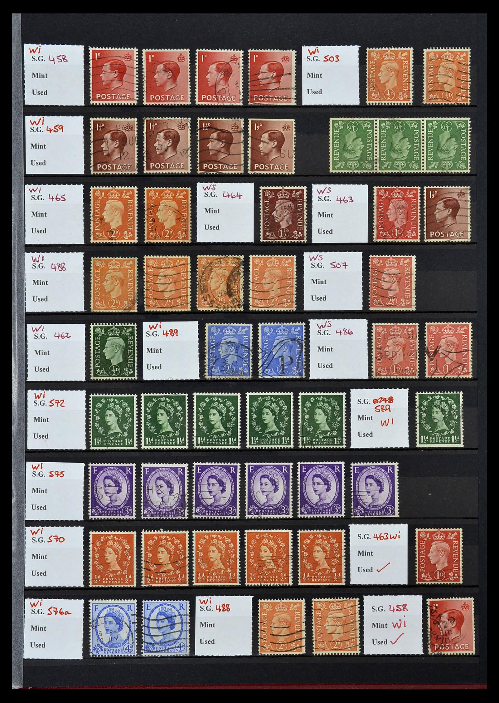 34336 033 - Postzegelverzameling 34336 Engeland 1870-1970.