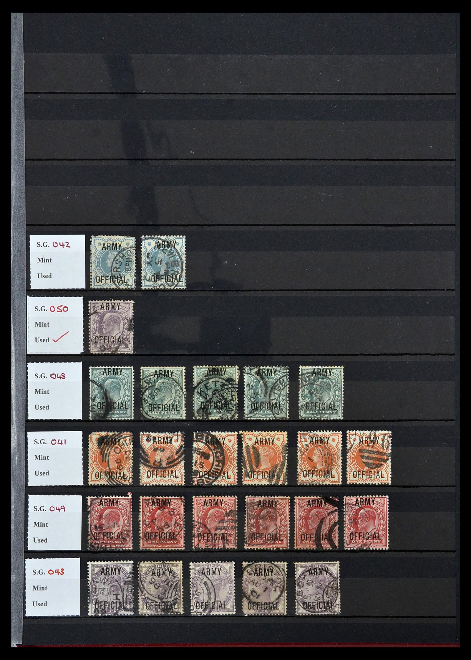 34336 035 - Postzegelverzameling 34336 Engeland 1870-1970.