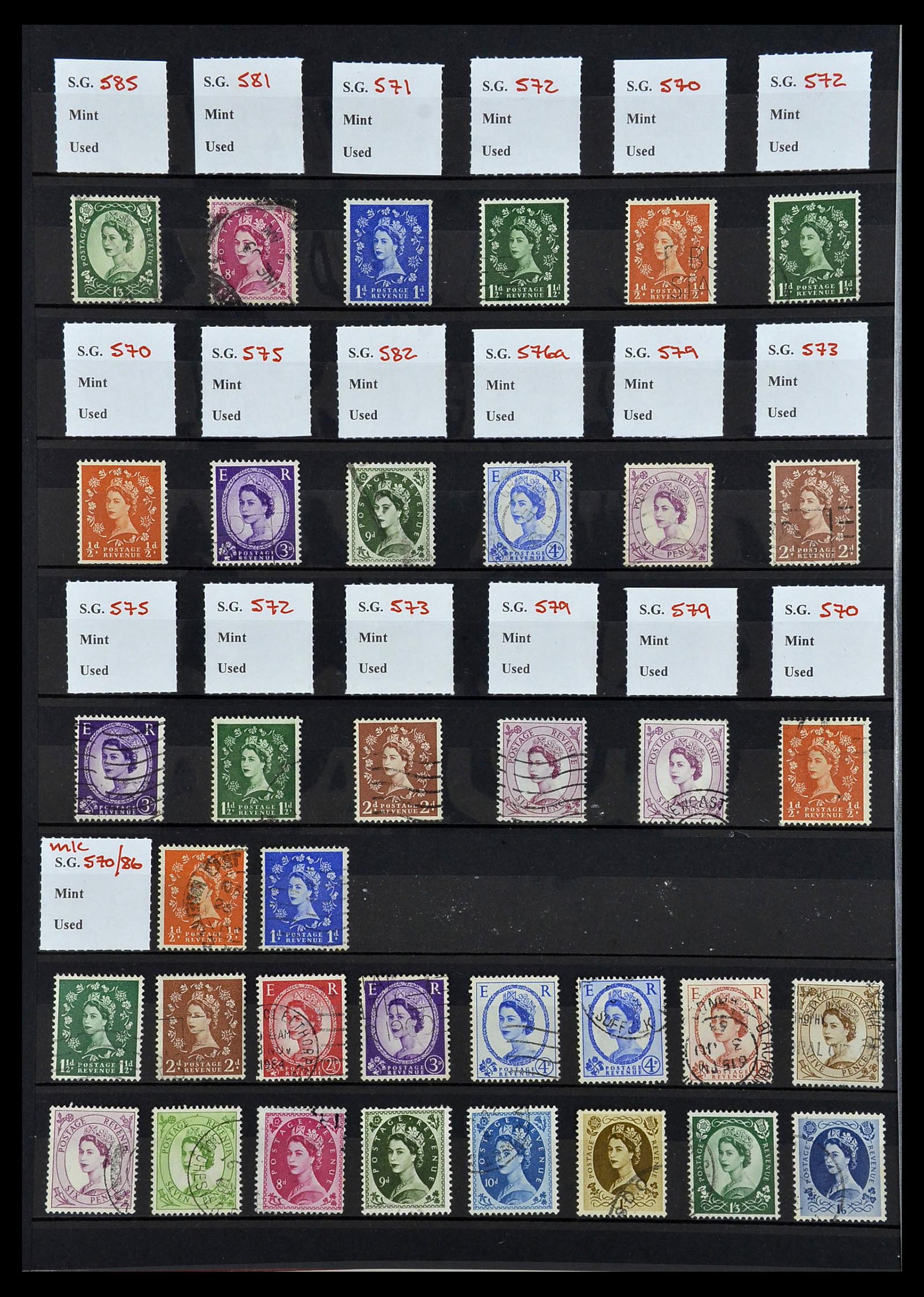 34336 040 - Postzegelverzameling 34336 Engeland 1870-1970.
