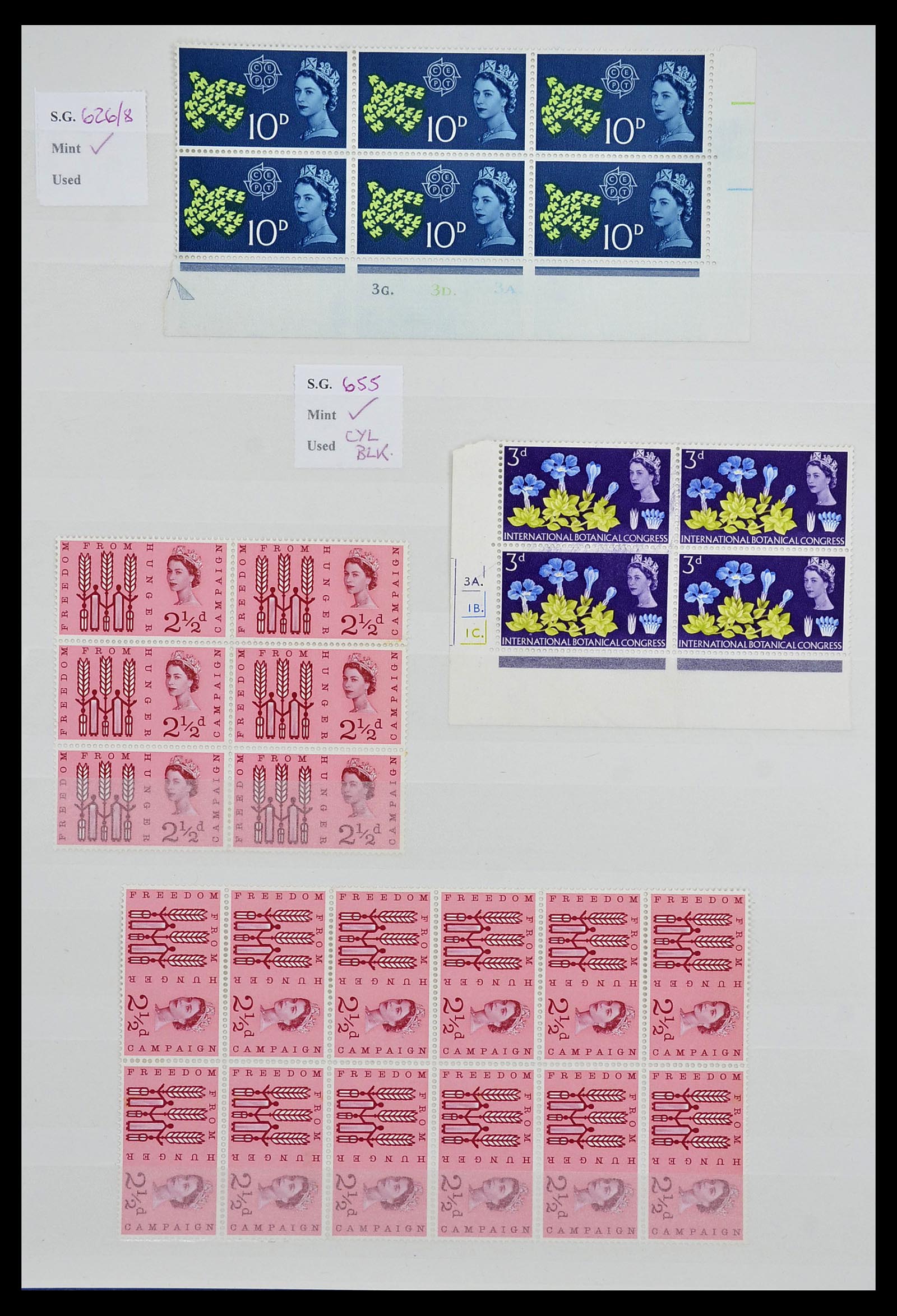 34336 048 - Postzegelverzameling 34336 Engeland 1870-1970.