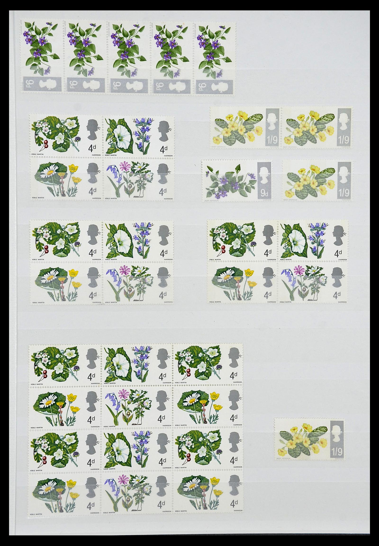 34336 051 - Postzegelverzameling 34336 Engeland 1870-1970.