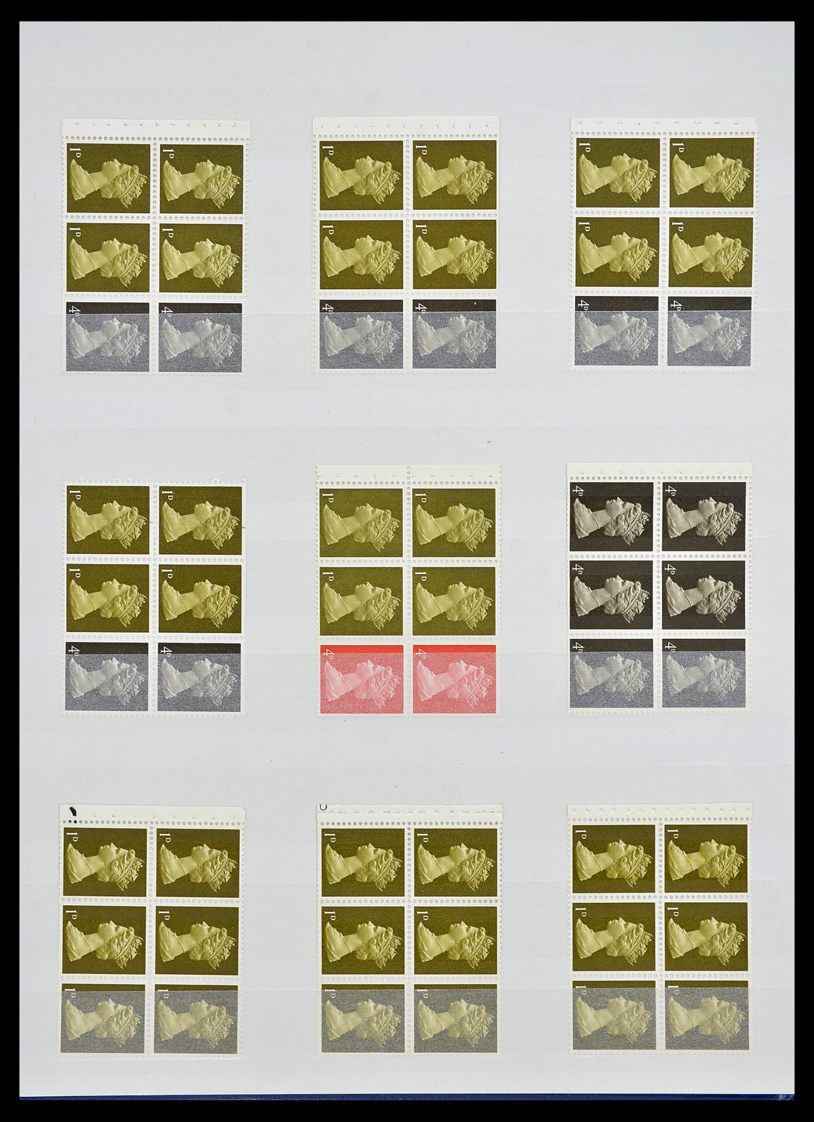 34336 054 - Postzegelverzameling 34336 Engeland 1870-1970.