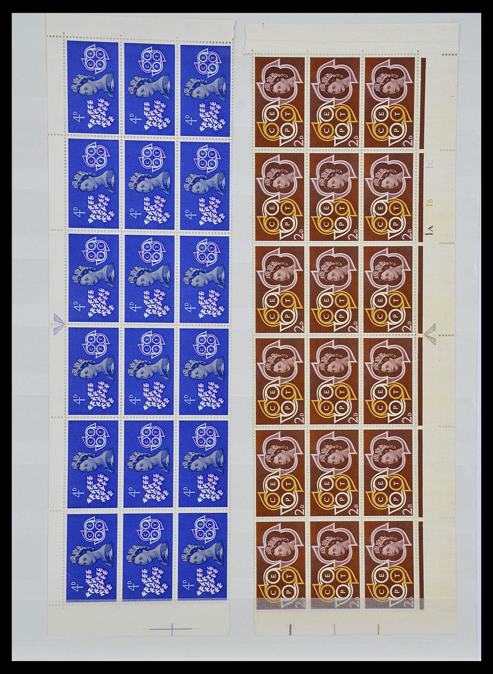 34336 057 - Postzegelverzameling 34336 Engeland 1870-1970.