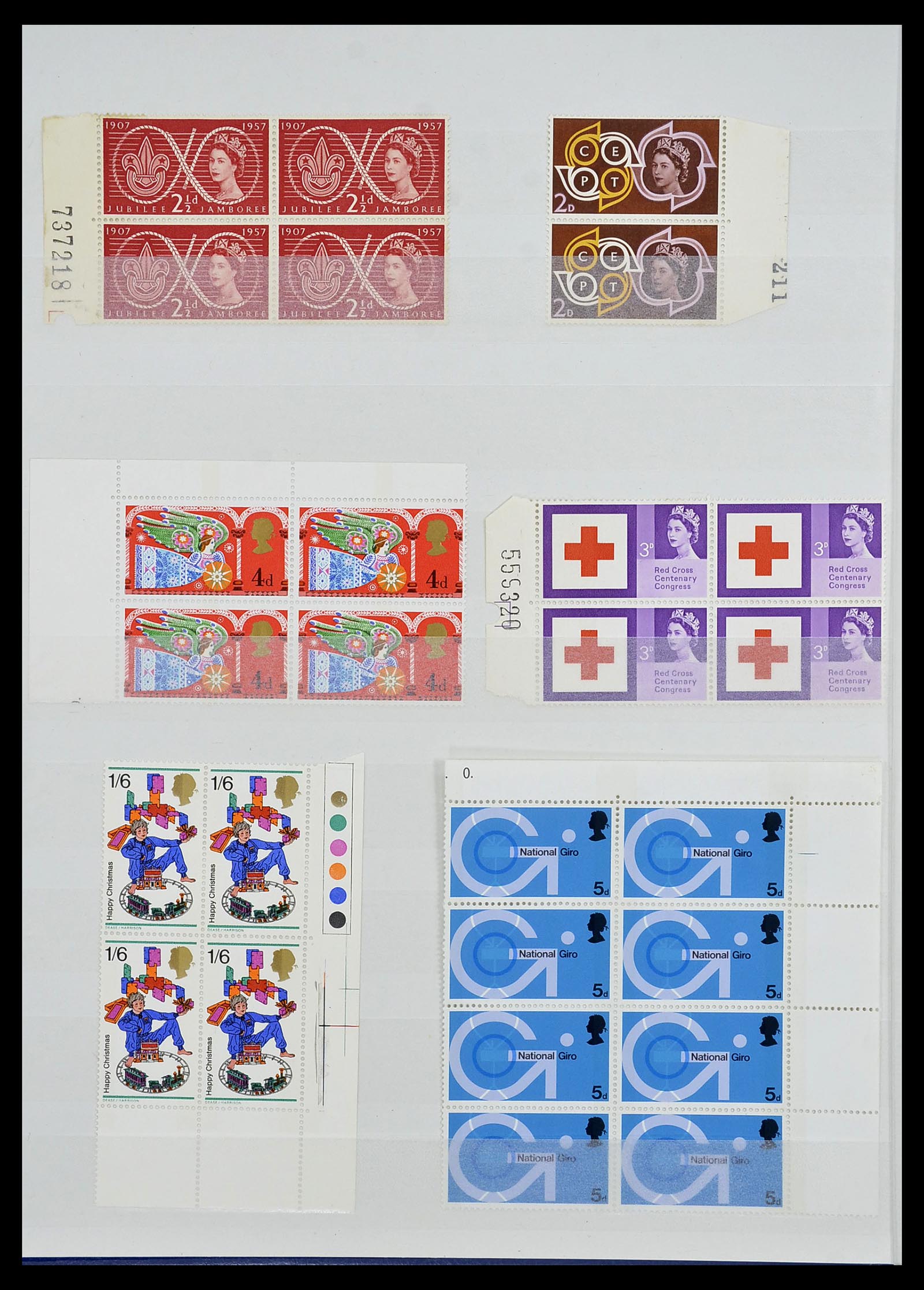 34336 058 - Postzegelverzameling 34336 Engeland 1870-1970.