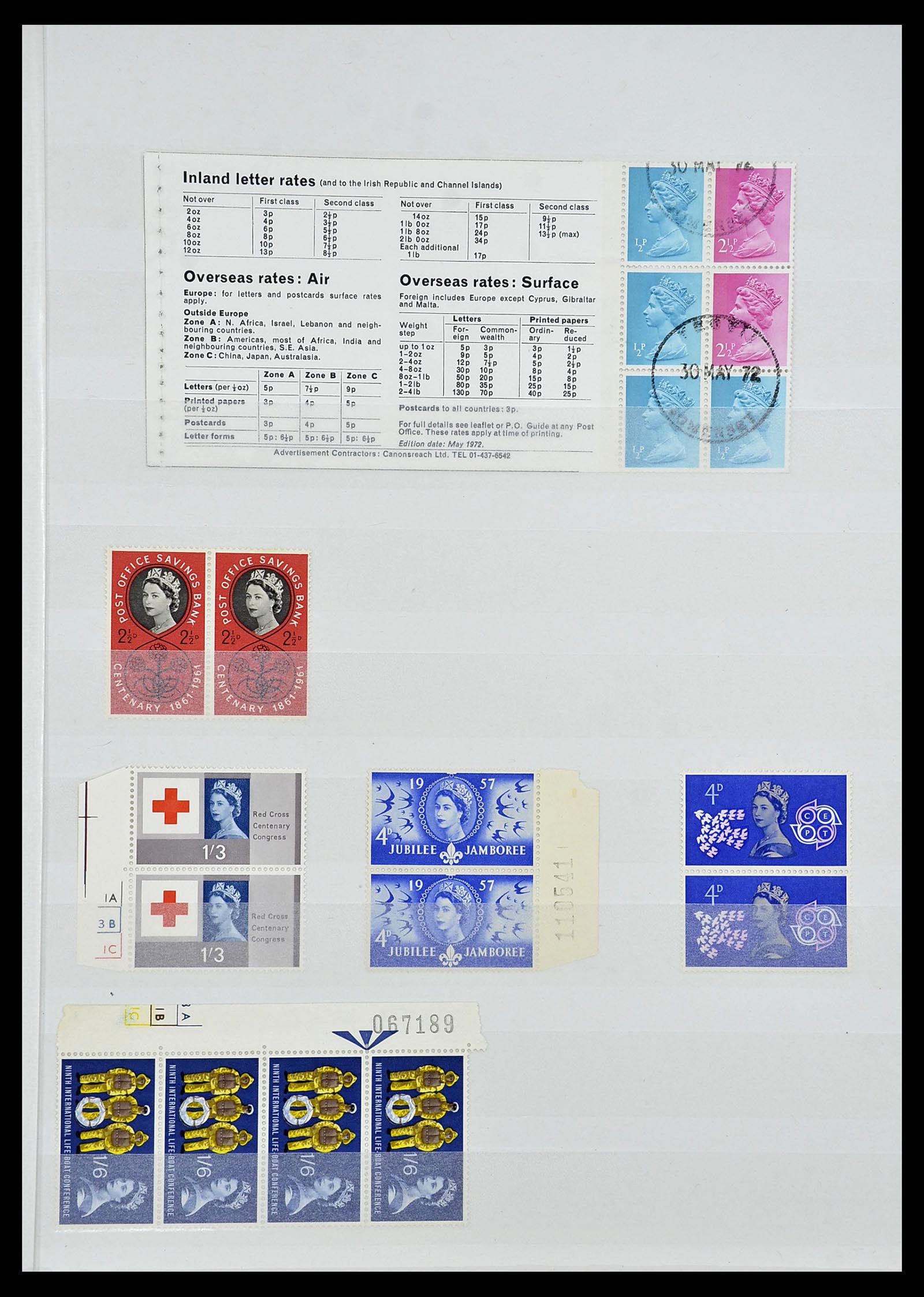 34336 059 - Postzegelverzameling 34336 Engeland 1870-1970.