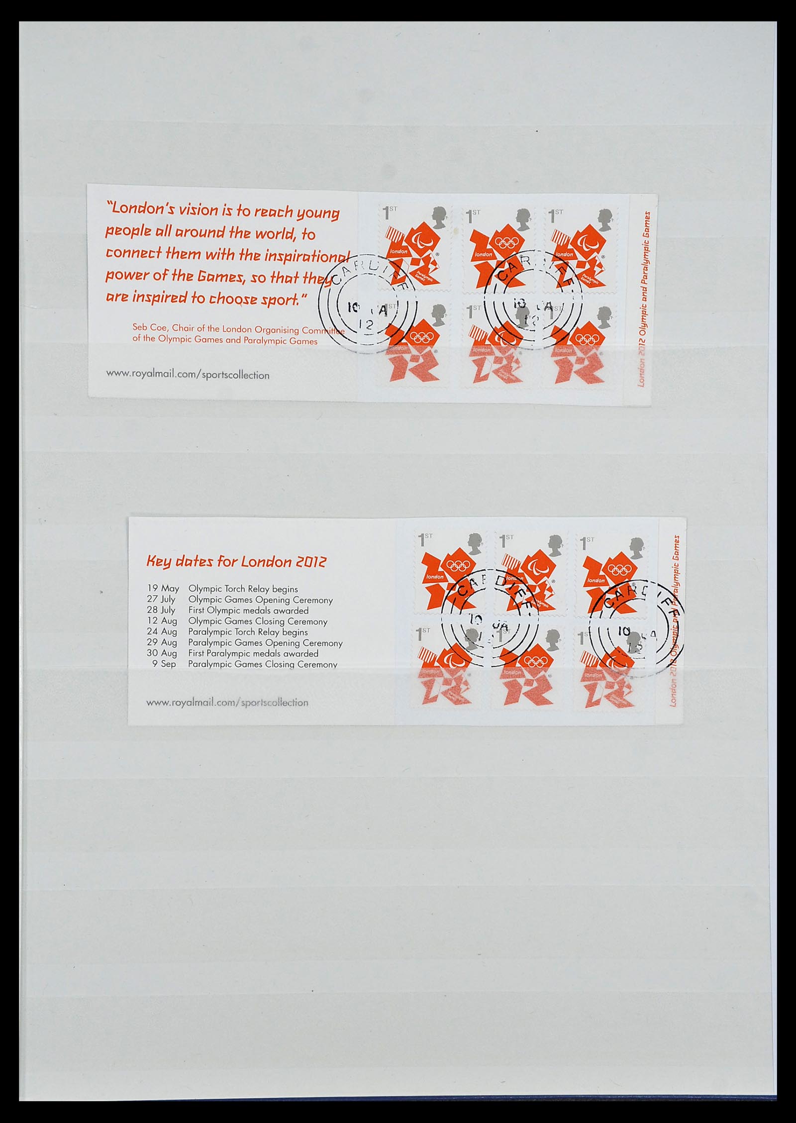 34336 061 - Postzegelverzameling 34336 Engeland 1870-1970.