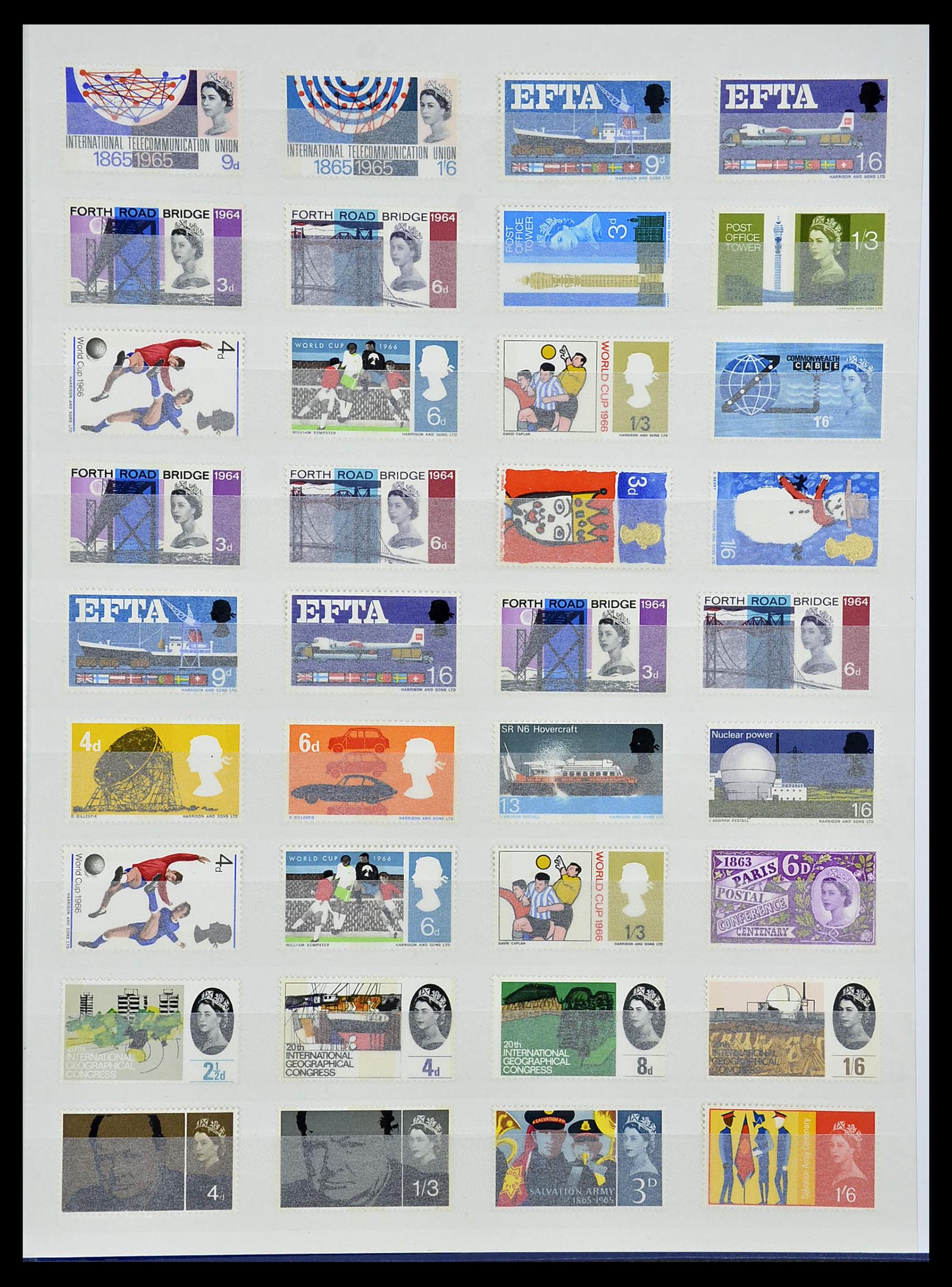 34336 067 - Postzegelverzameling 34336 Engeland 1870-1970.