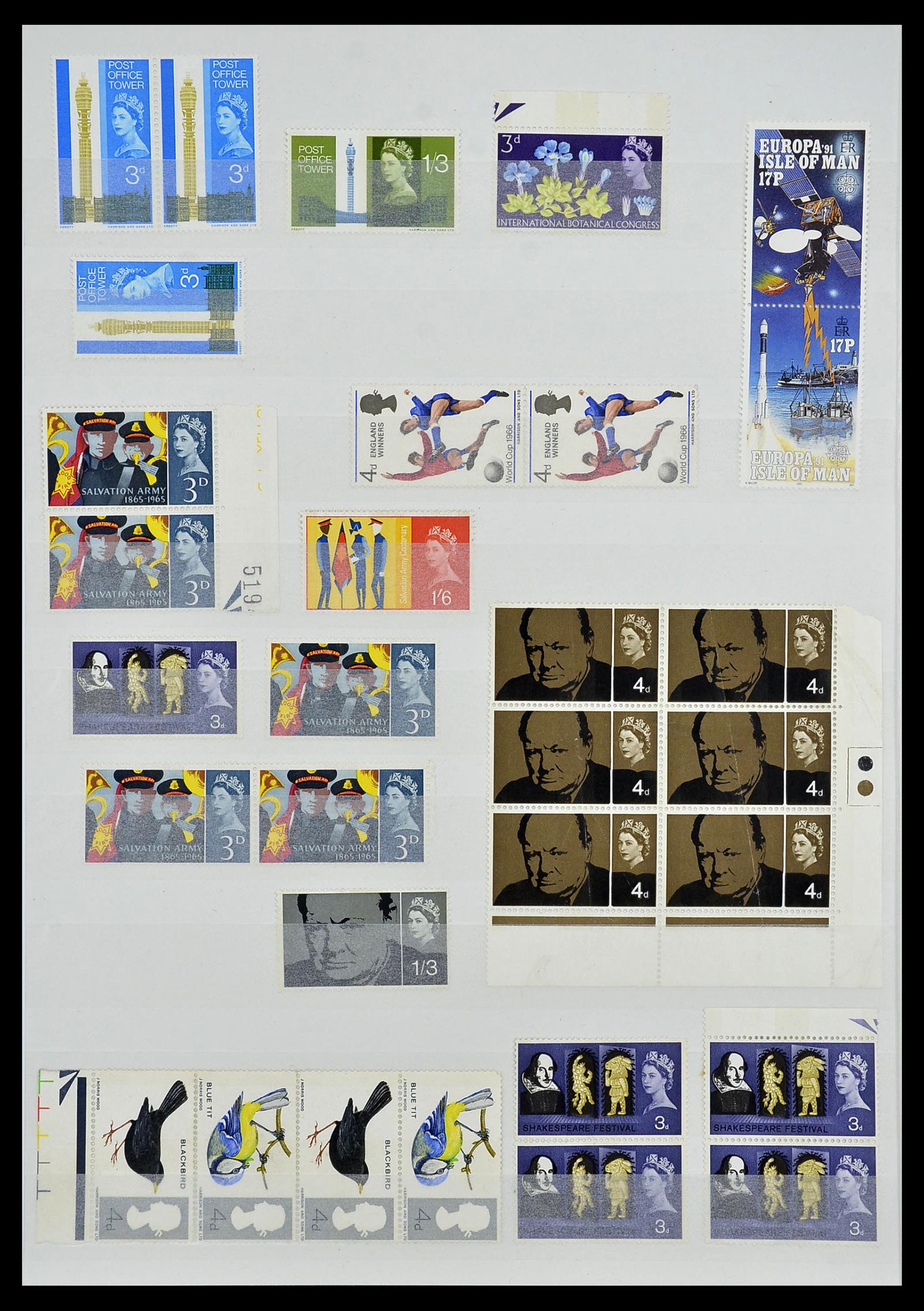34336 068 - Postzegelverzameling 34336 Engeland 1870-1970.