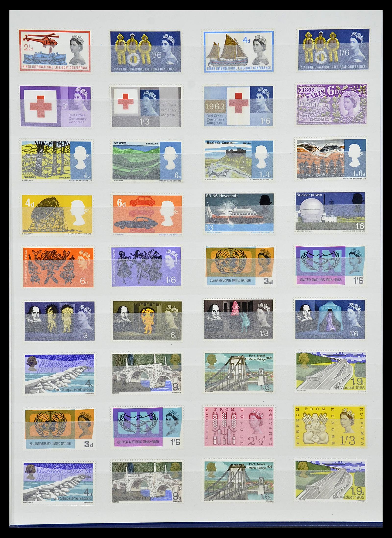 34336 071 - Postzegelverzameling 34336 Engeland 1870-1970.
