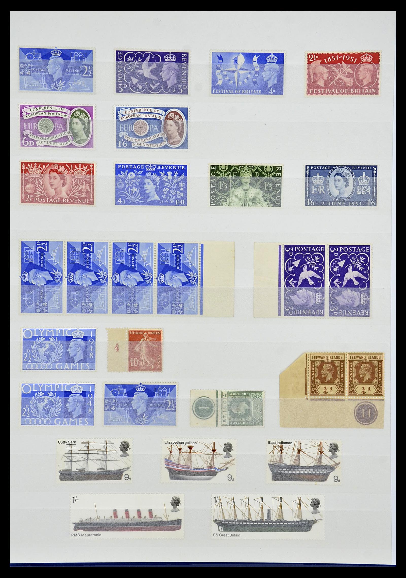 34336 073 - Postzegelverzameling 34336 Engeland 1870-1970.