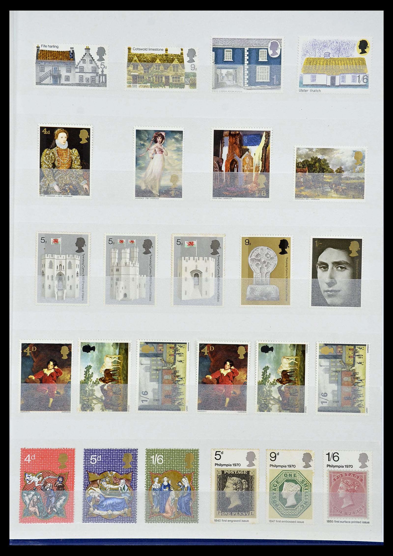 34336 075 - Postzegelverzameling 34336 Engeland 1870-1970.