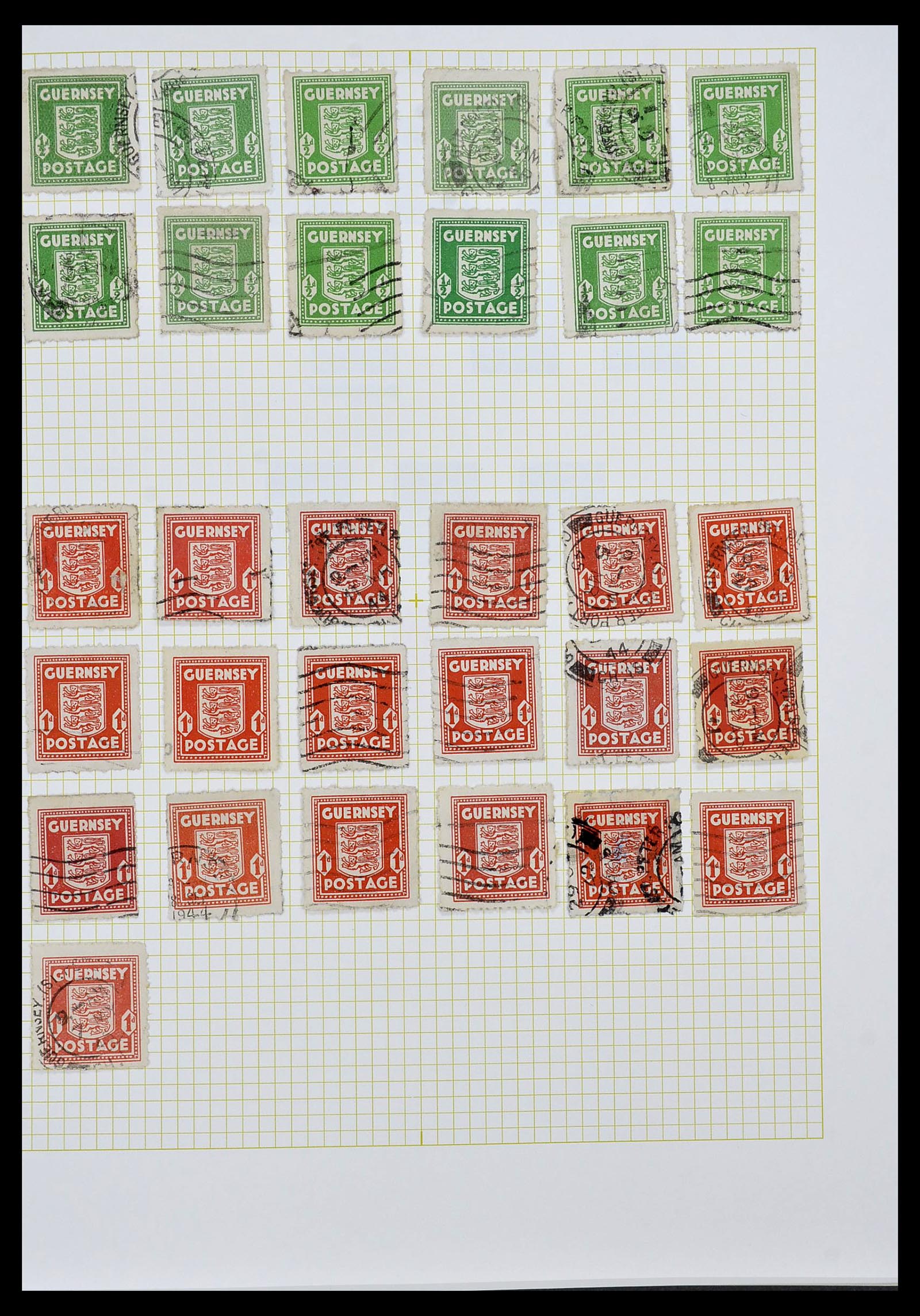 34337 004 - Postzegelverzameling 34337 Guernsey en Alderney 1940-2018!