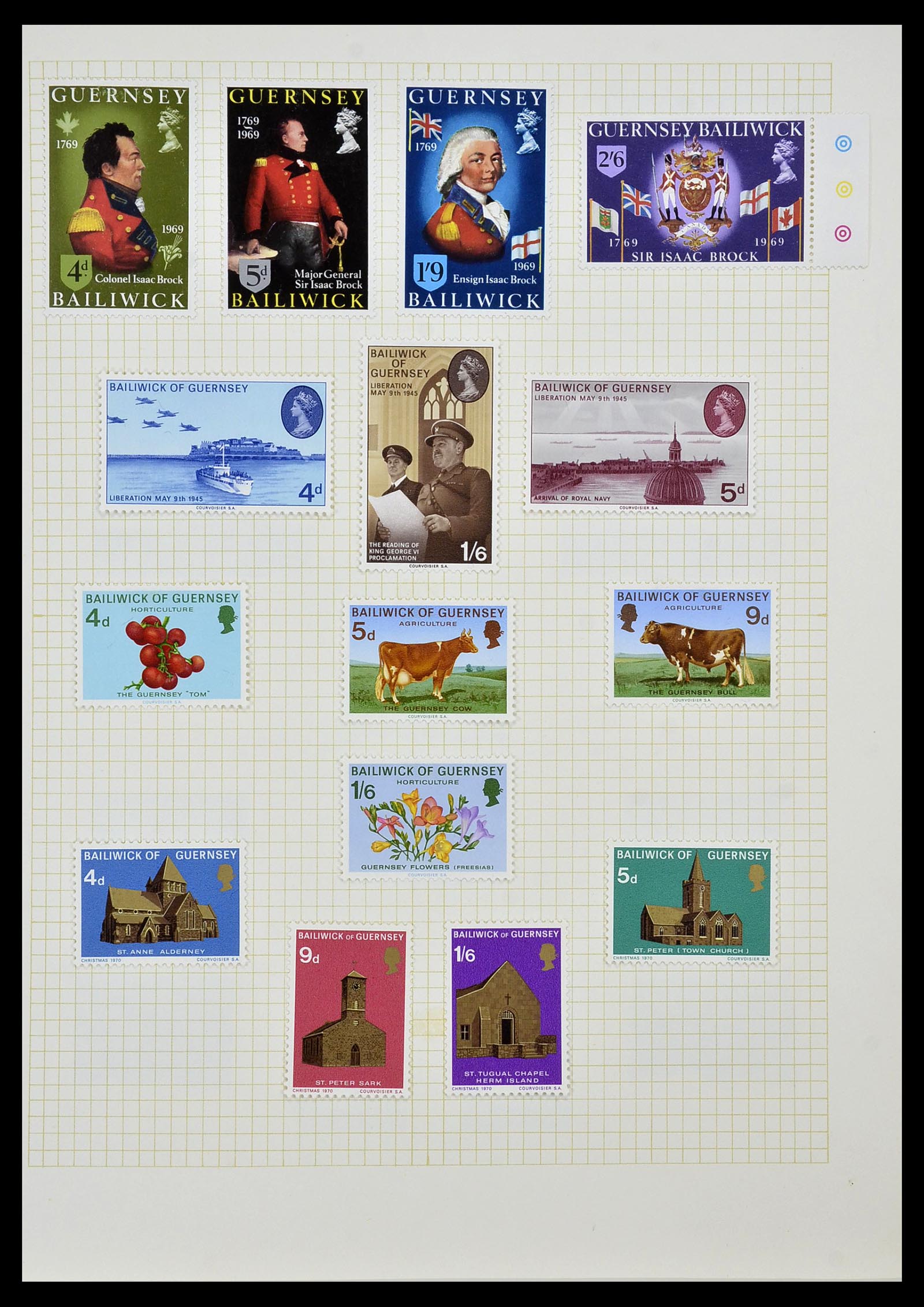 34337 013 - Postzegelverzameling 34337 Guernsey en Alderney 1940-2018!