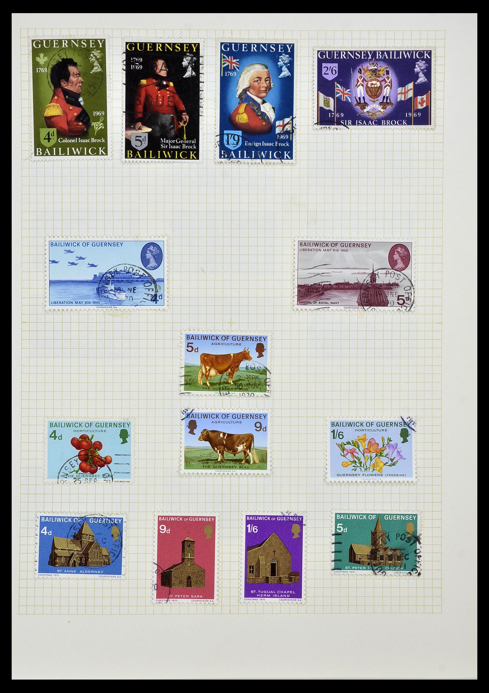 34337 014 - Postzegelverzameling 34337 Guernsey en Alderney 1940-2018!