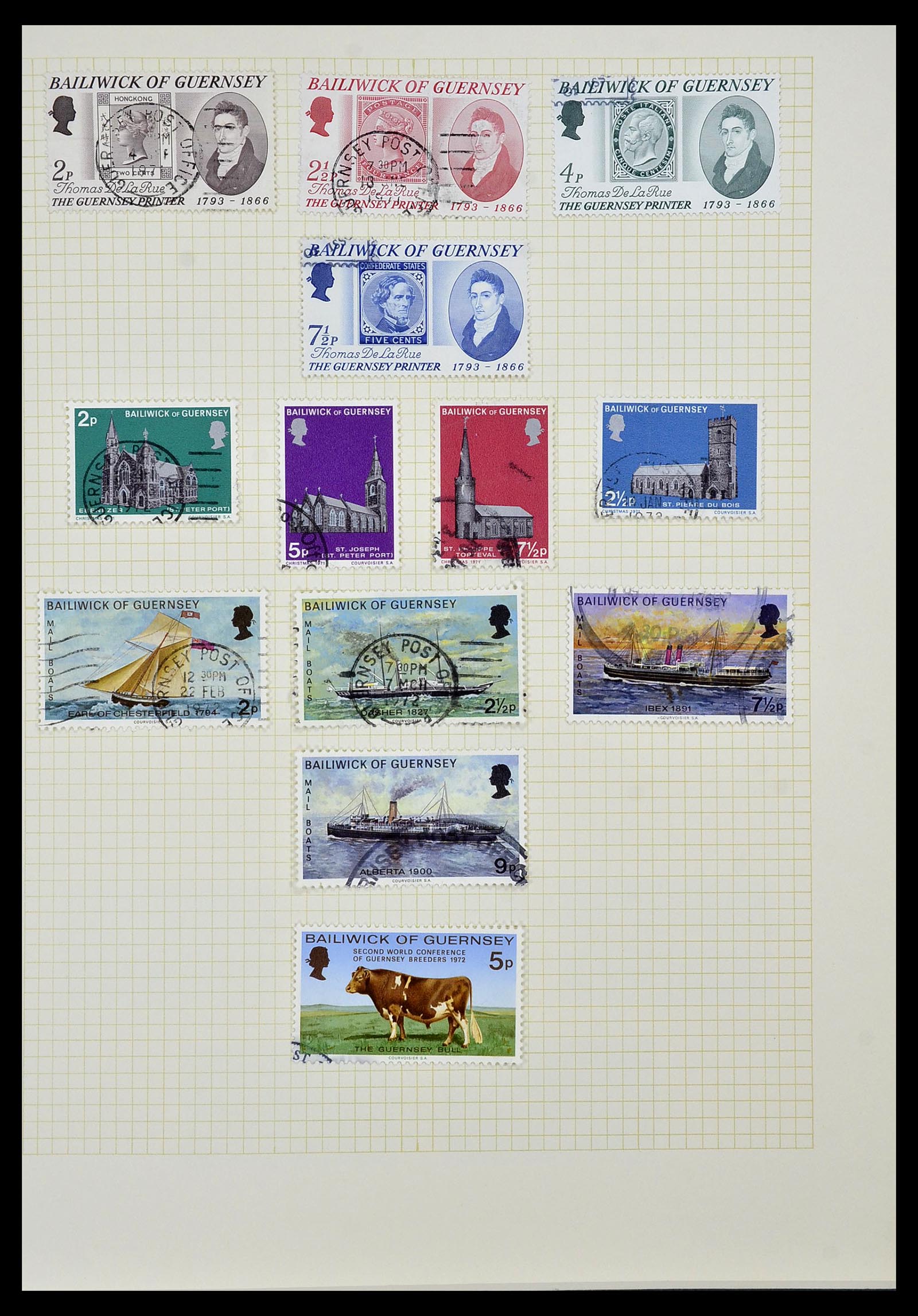 34337 020 - Postzegelverzameling 34337 Guernsey en Alderney 1940-2018!