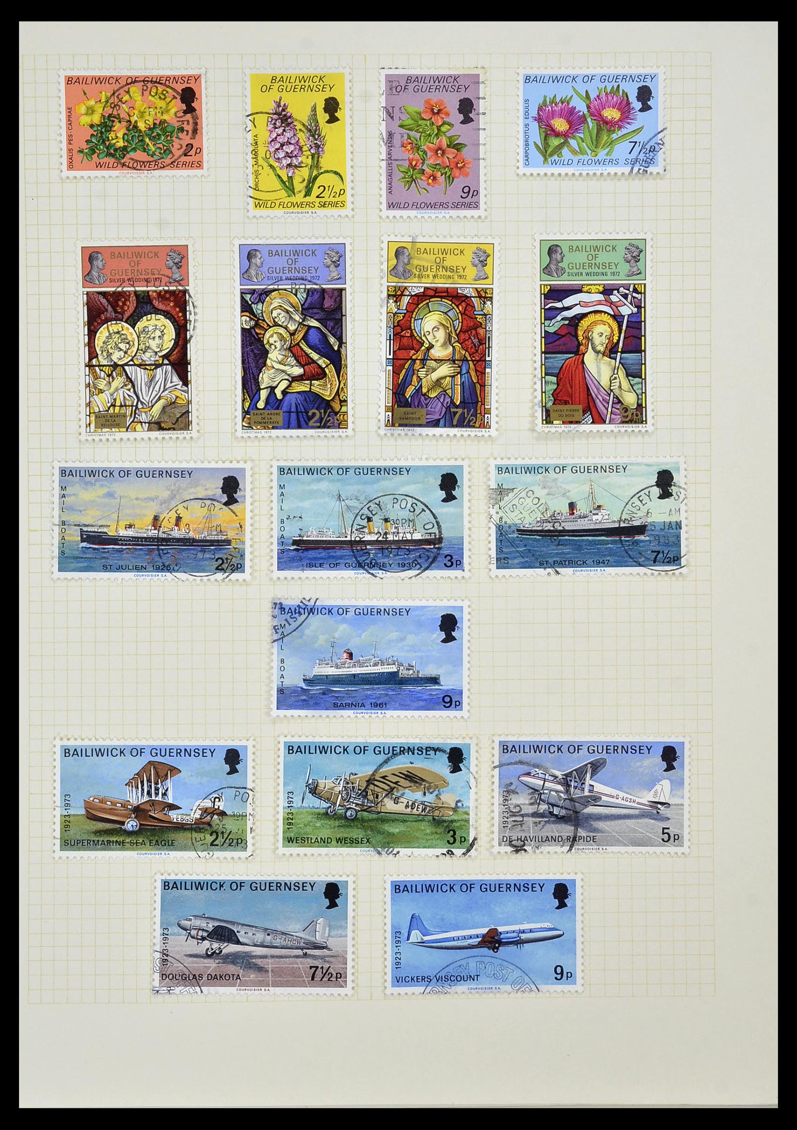 34337 022 - Postzegelverzameling 34337 Guernsey en Alderney 1940-2018!