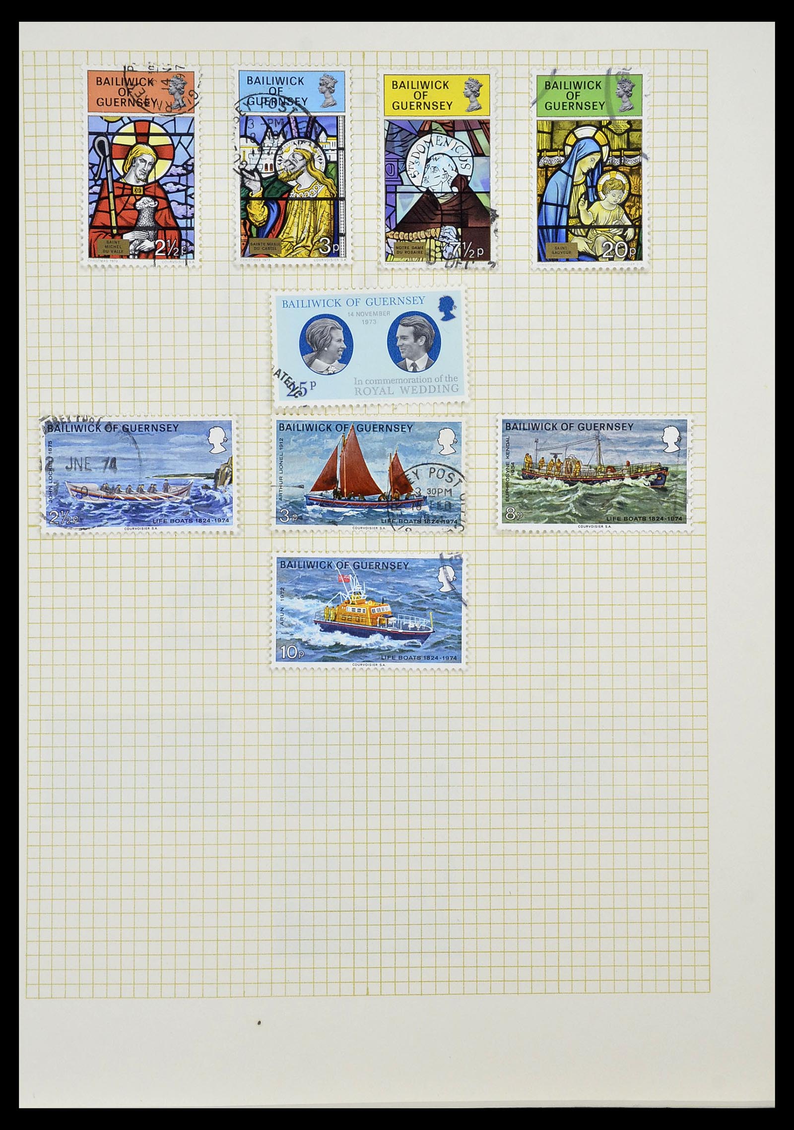 34337 024 - Postzegelverzameling 34337 Guernsey en Alderney 1940-2018!