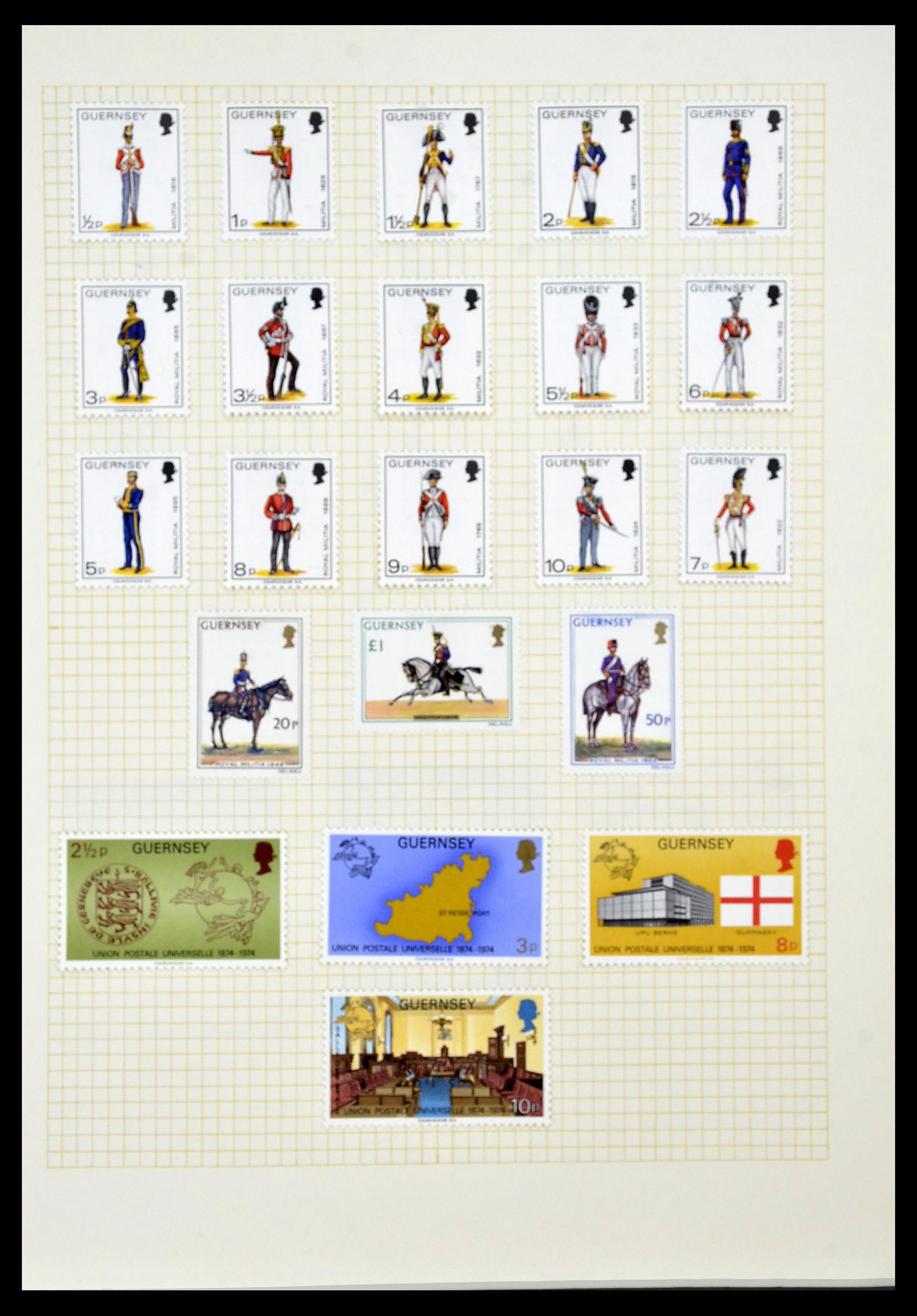 34337 025 - Postzegelverzameling 34337 Guernsey en Alderney 1940-2018!