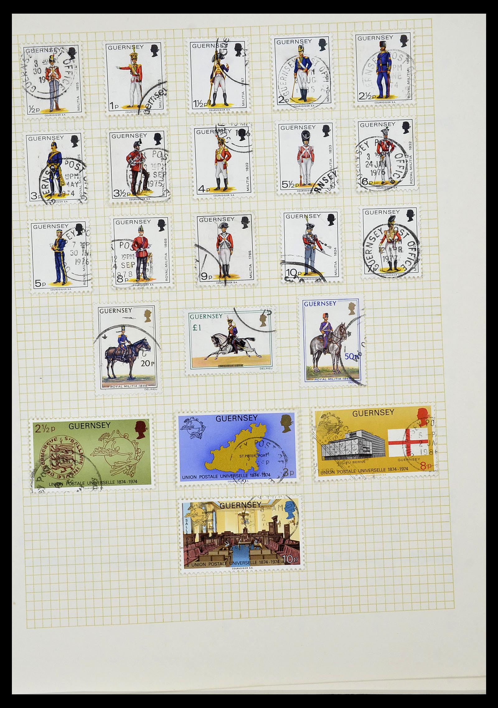 34337 026 - Postzegelverzameling 34337 Guernsey en Alderney 1940-2018!