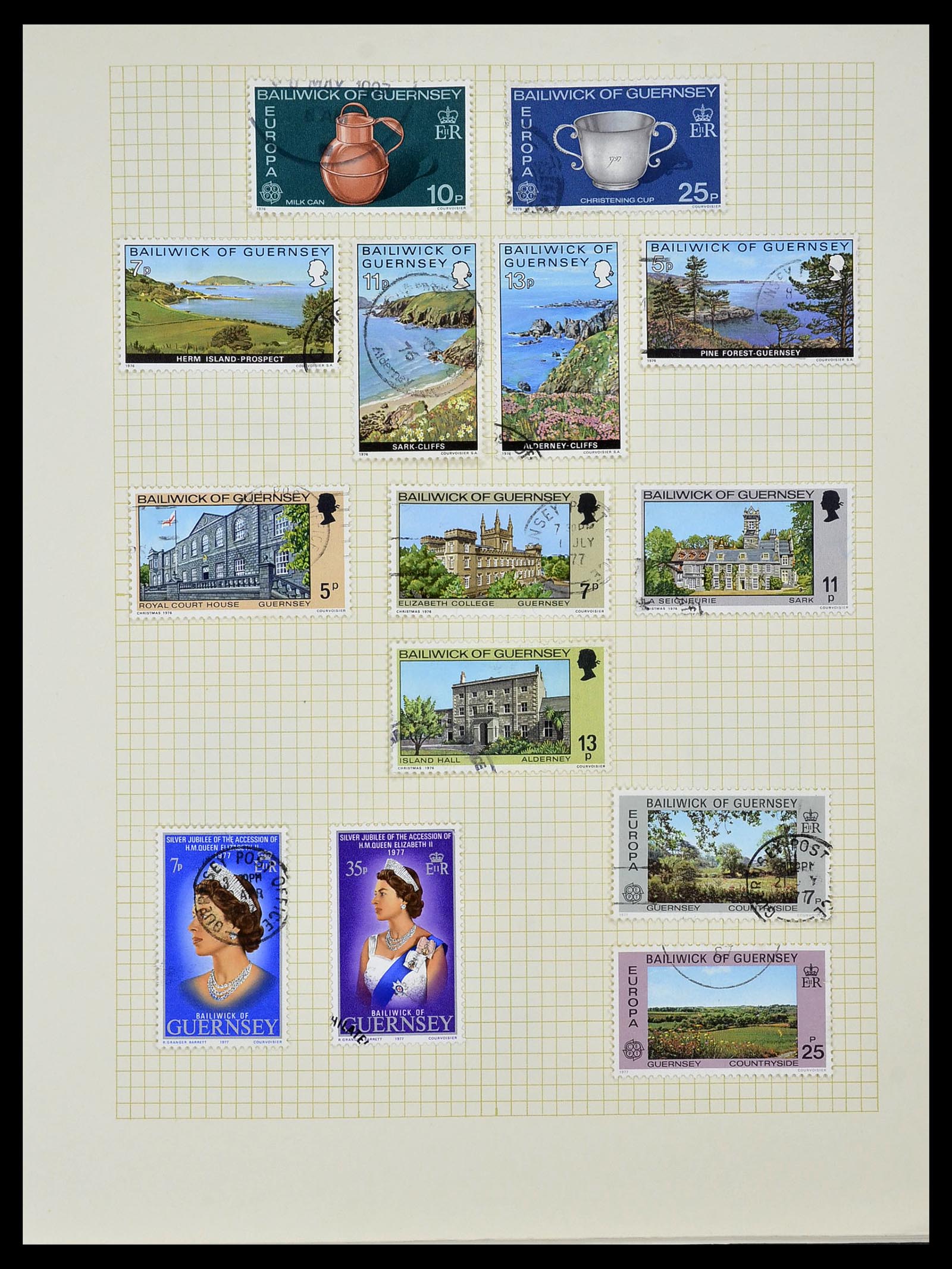 34337 035 - Postzegelverzameling 34337 Guernsey en Alderney 1940-2018!