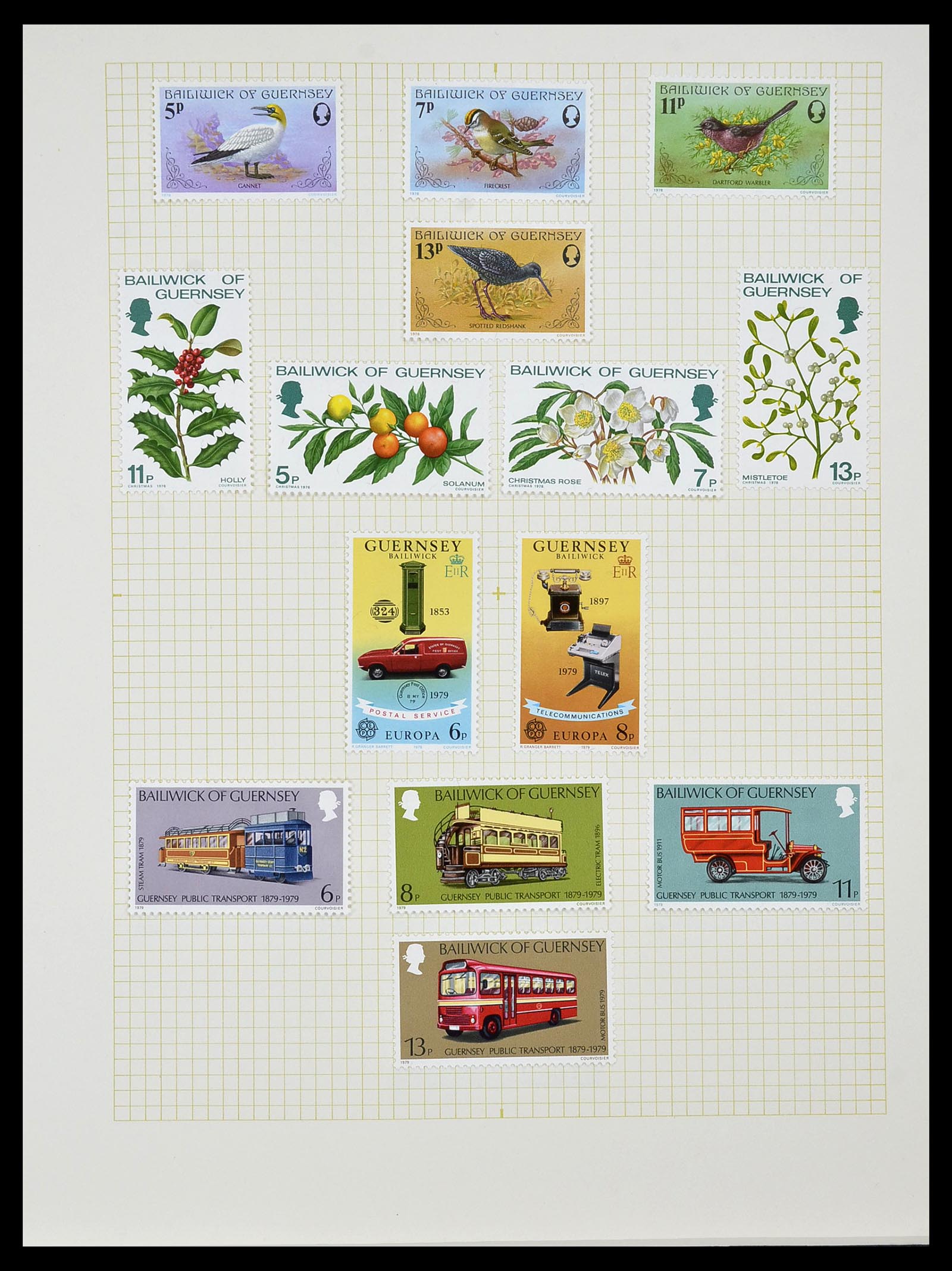 34337 038 - Postzegelverzameling 34337 Guernsey en Alderney 1940-2018!