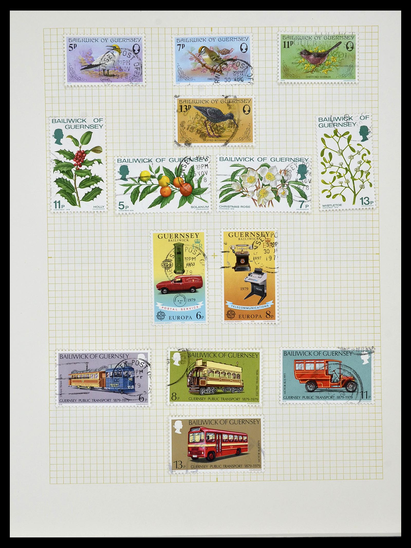 34337 039 - Postzegelverzameling 34337 Guernsey en Alderney 1940-2018!