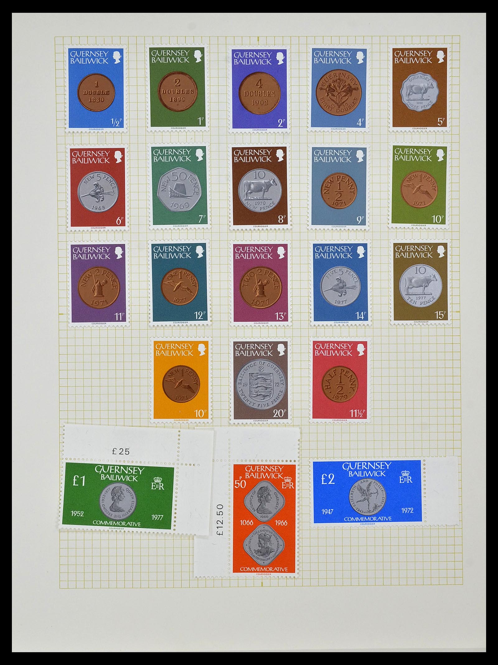 34337 040 - Postzegelverzameling 34337 Guernsey en Alderney 1940-2018!