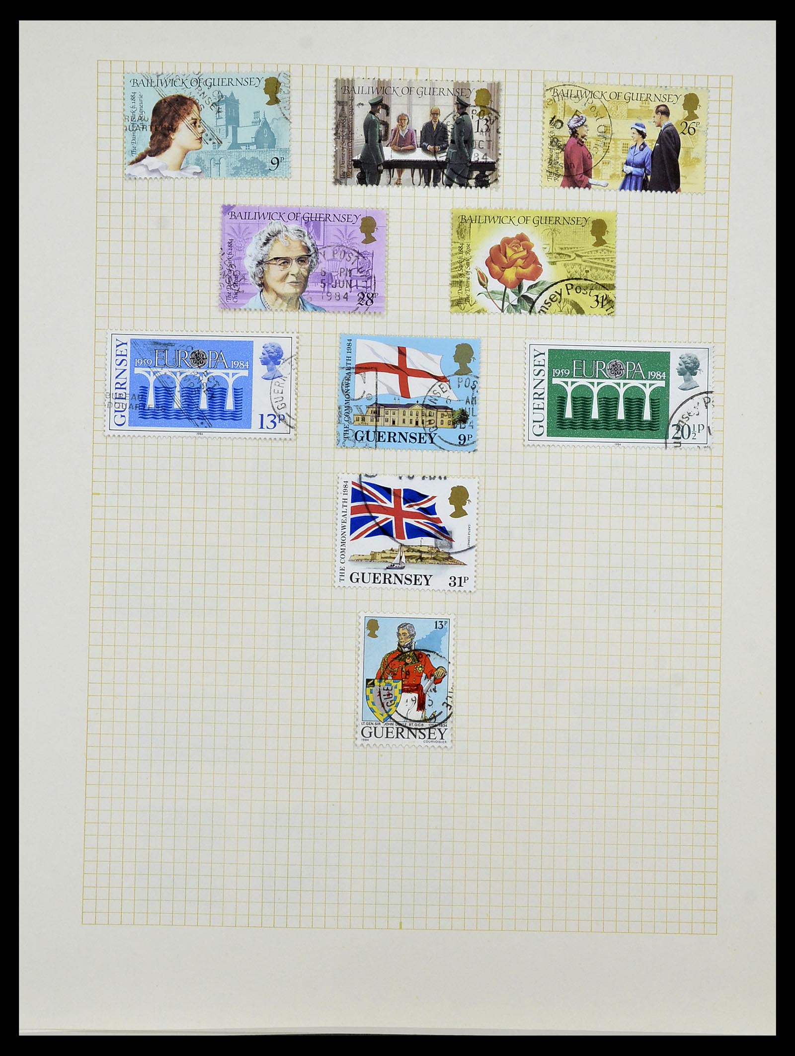34337 060 - Postzegelverzameling 34337 Guernsey en Alderney 1940-2018!