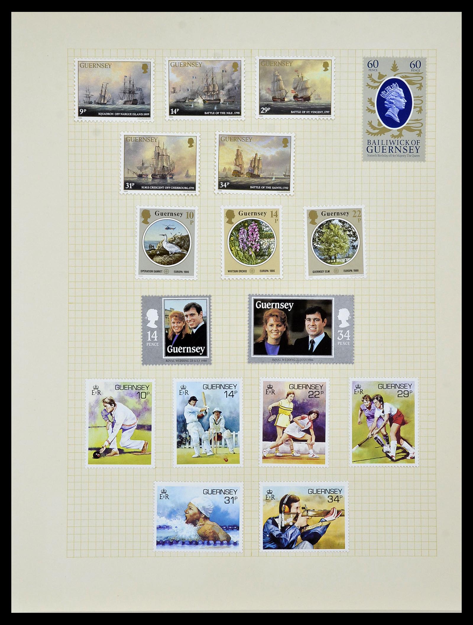 34337 070 - Stamp collection 34337 Guernsey and Alderney 1940-2018!