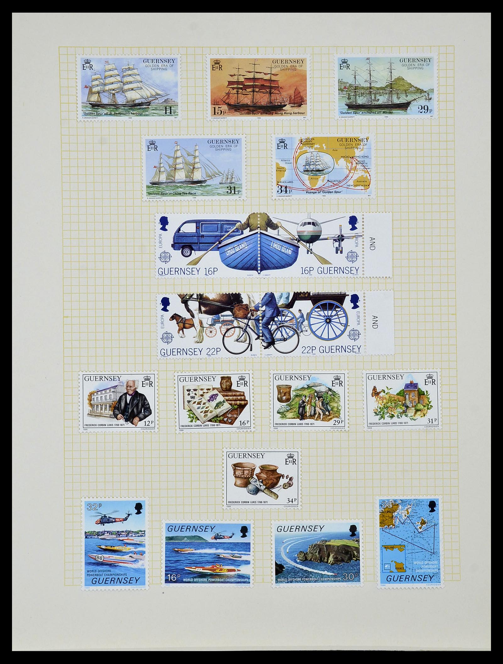 34337 076 - Stamp collection 34337 Guernsey and Alderney 1940-2018!