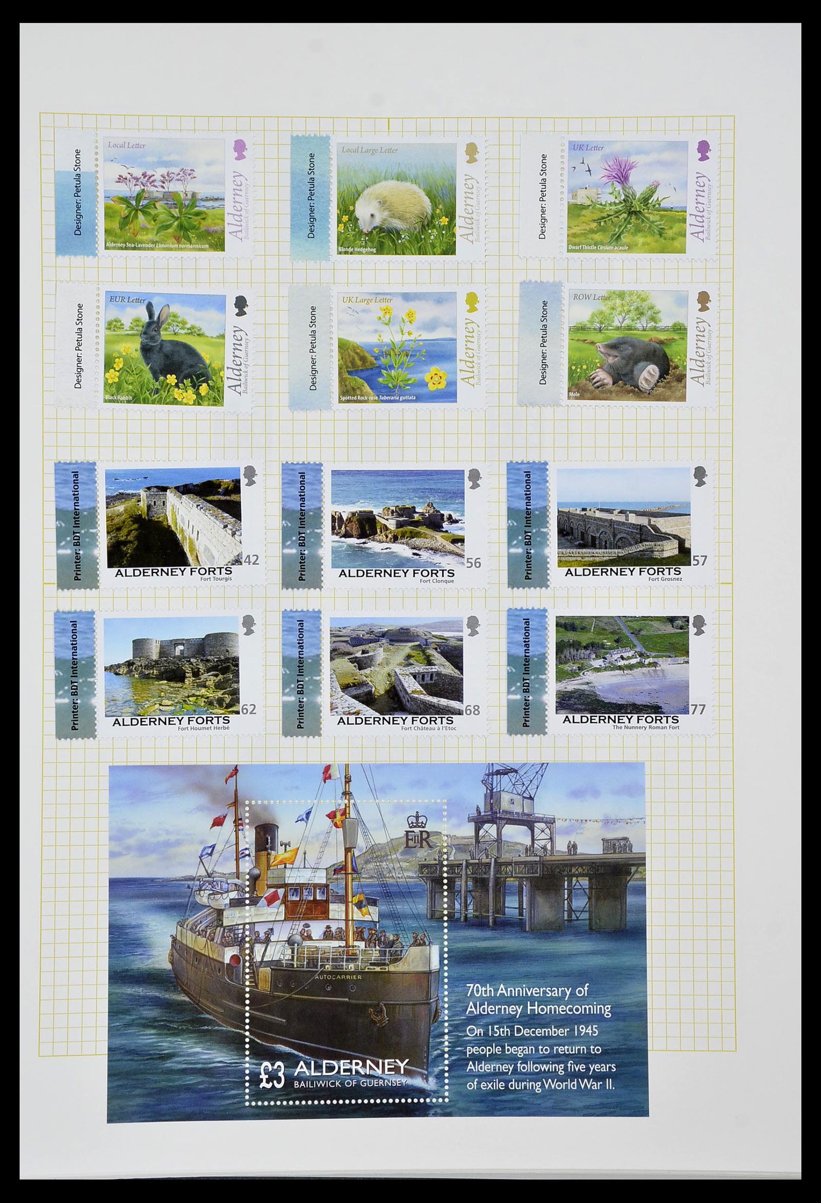 34337 344 - Stamp collection 34337 Guernsey and Alderney 1940-2018!