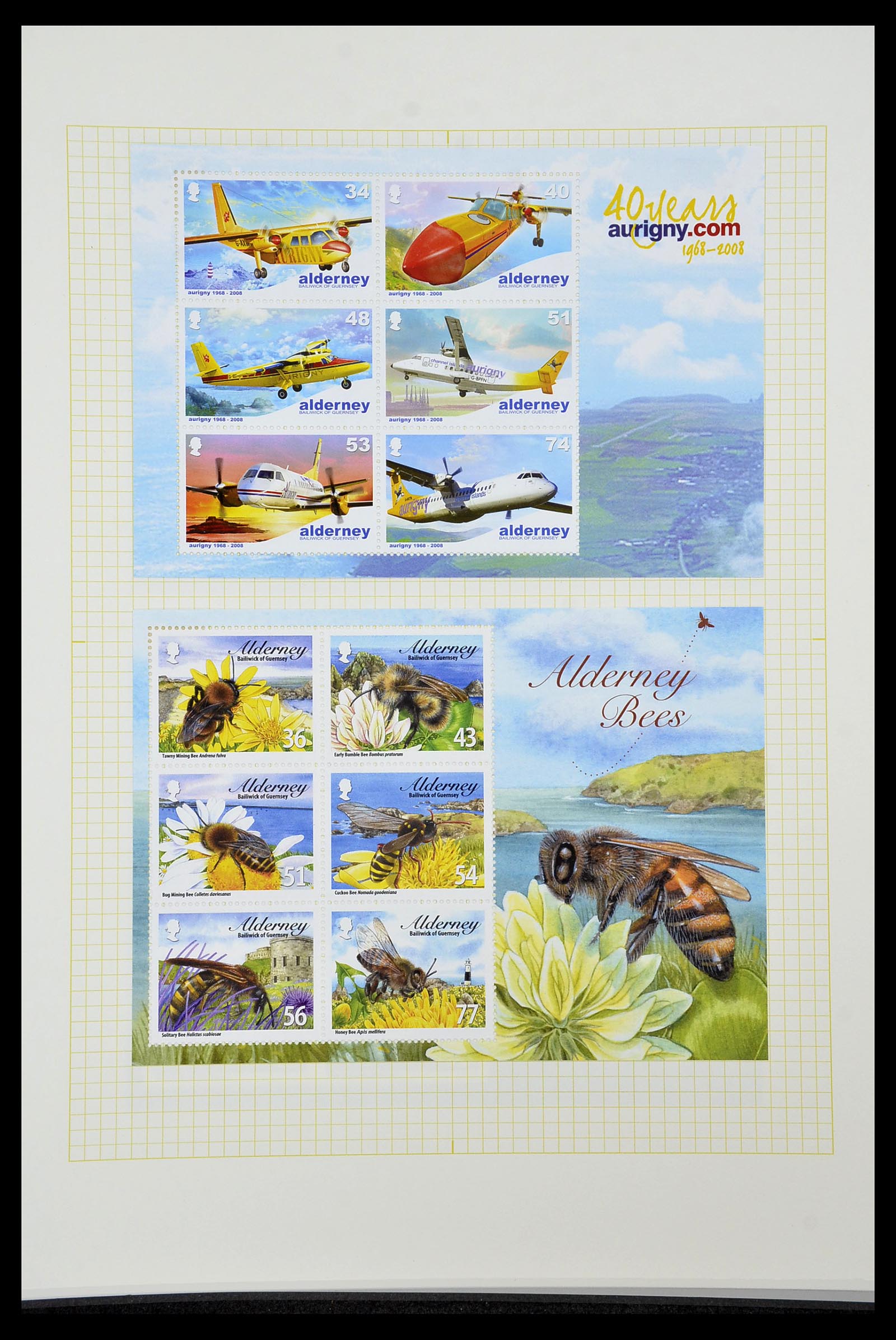 34337 361 - Postzegelverzameling 34337 Guernsey en Alderney 1940-2018!