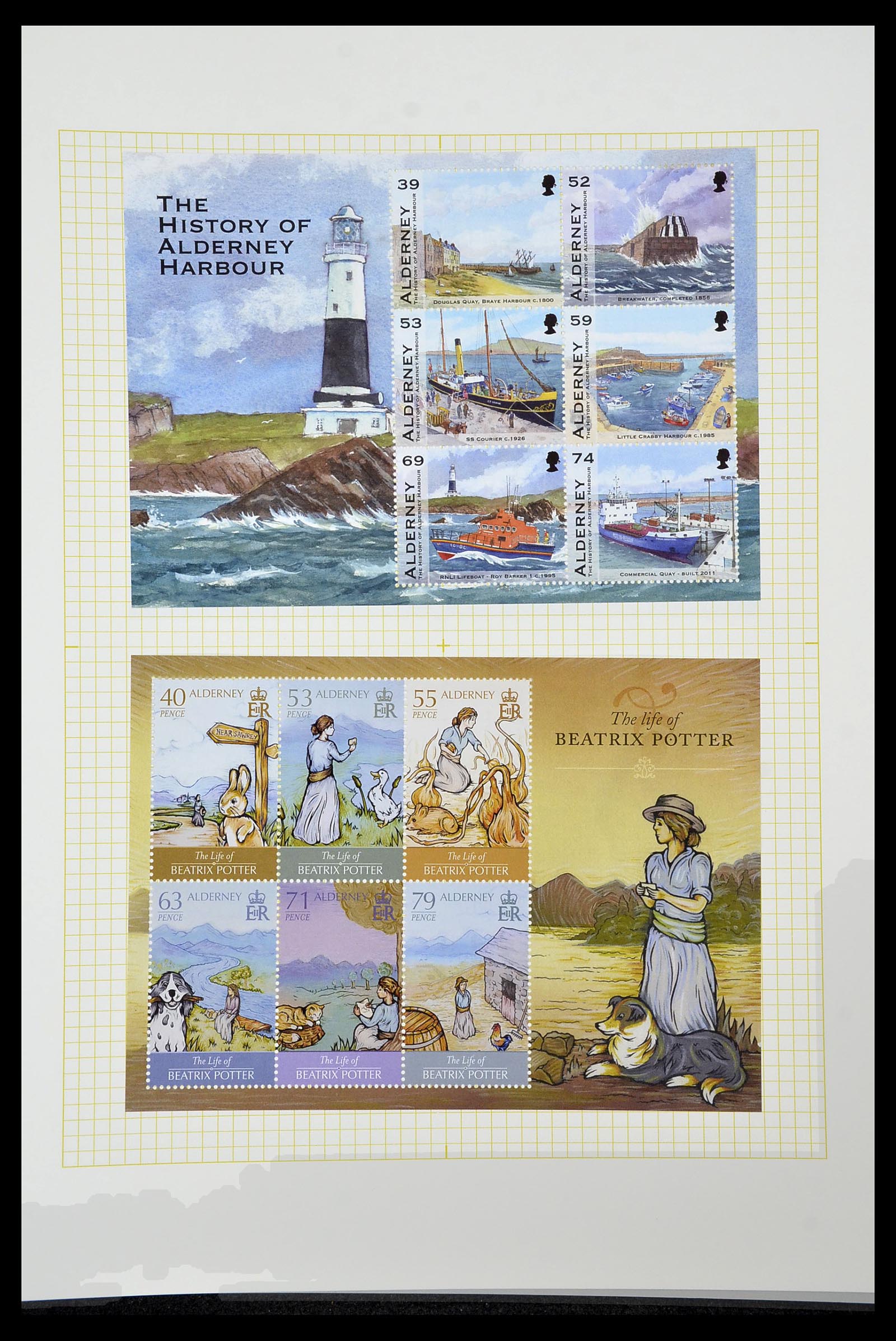 34337 364 - Postzegelverzameling 34337 Guernsey en Alderney 1940-2018!