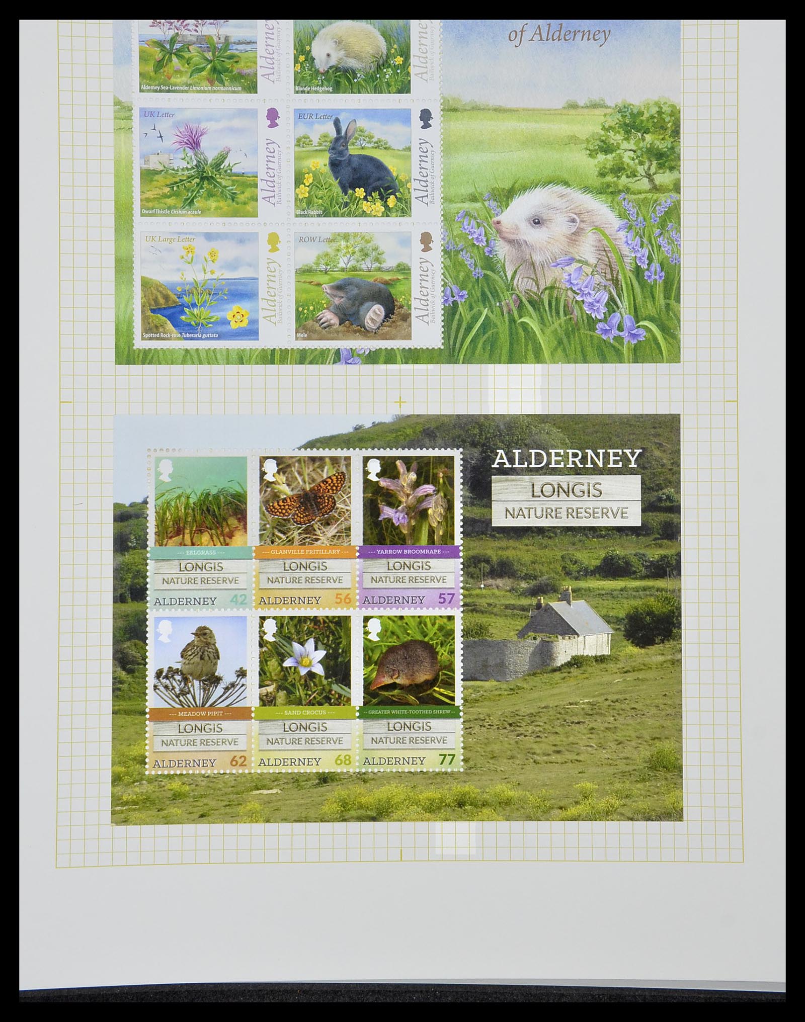 34337 366 - Postzegelverzameling 34337 Guernsey en Alderney 1940-2018!